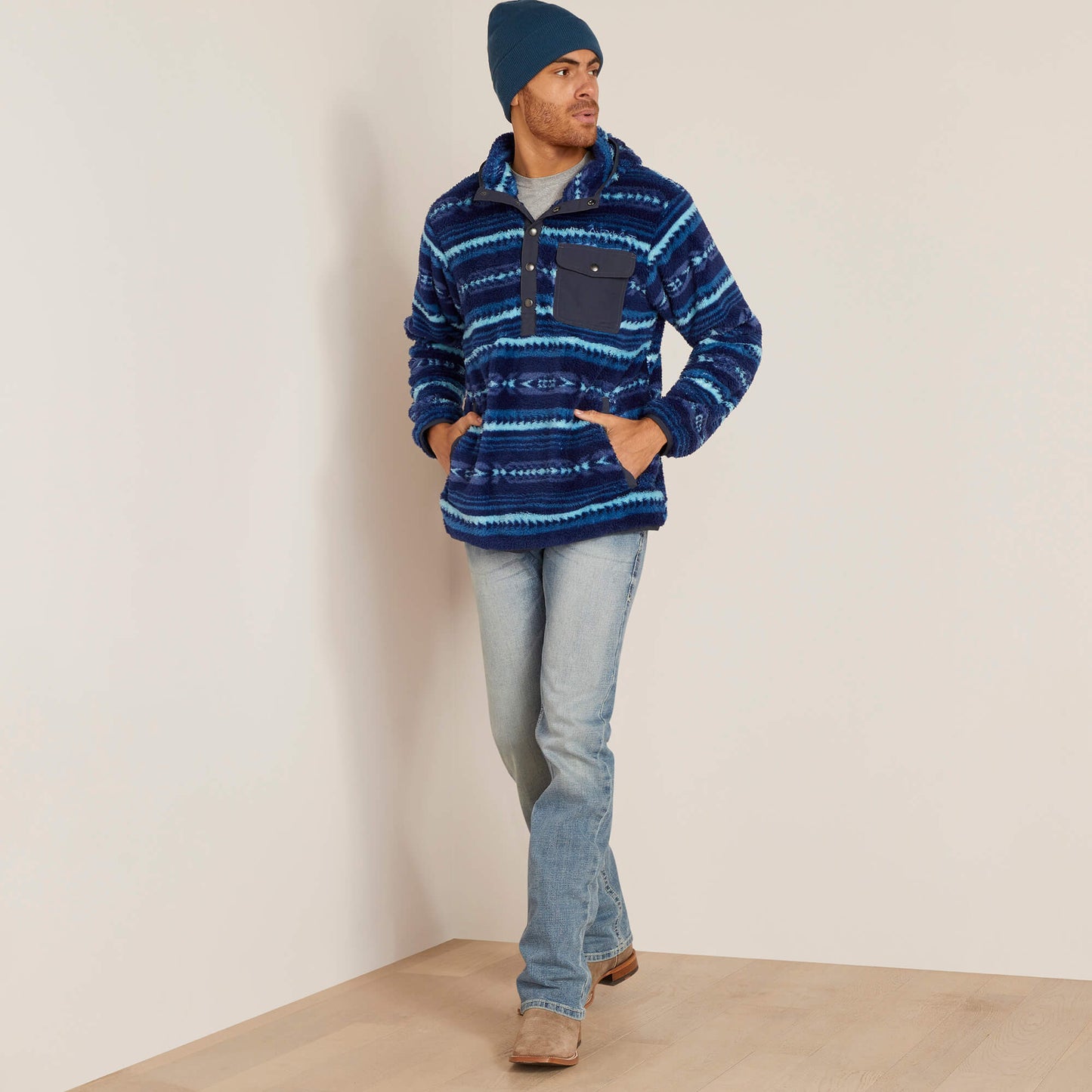 BLUE DEPTHS SERAPE