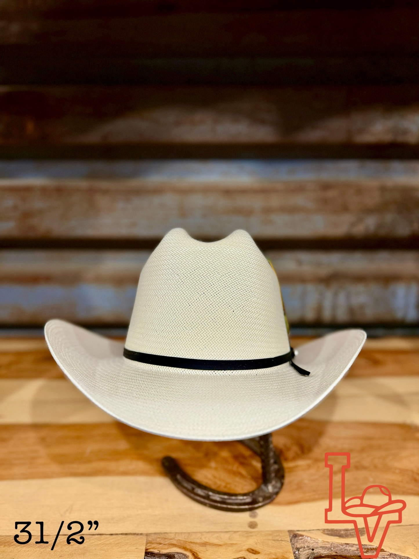 Stetson 10x Spartan 81 BK Eye W Straw Cowboy Hat Regular Crown Natural