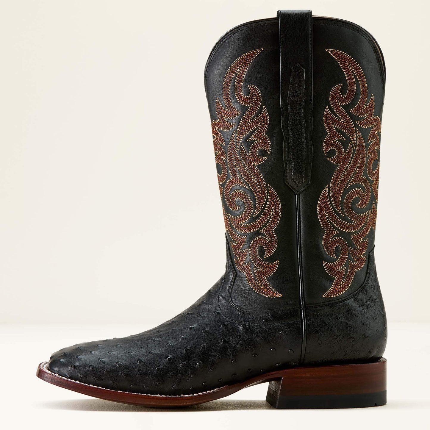 BLACK FULL QUILL OSTRICH|MIDNIGHT BLACK
