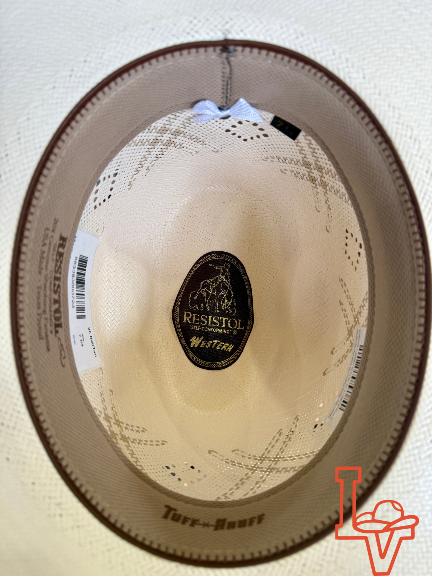Resistol 20x Martel Cowboy Hat Straw Hat Regular Crown Natural/Tan