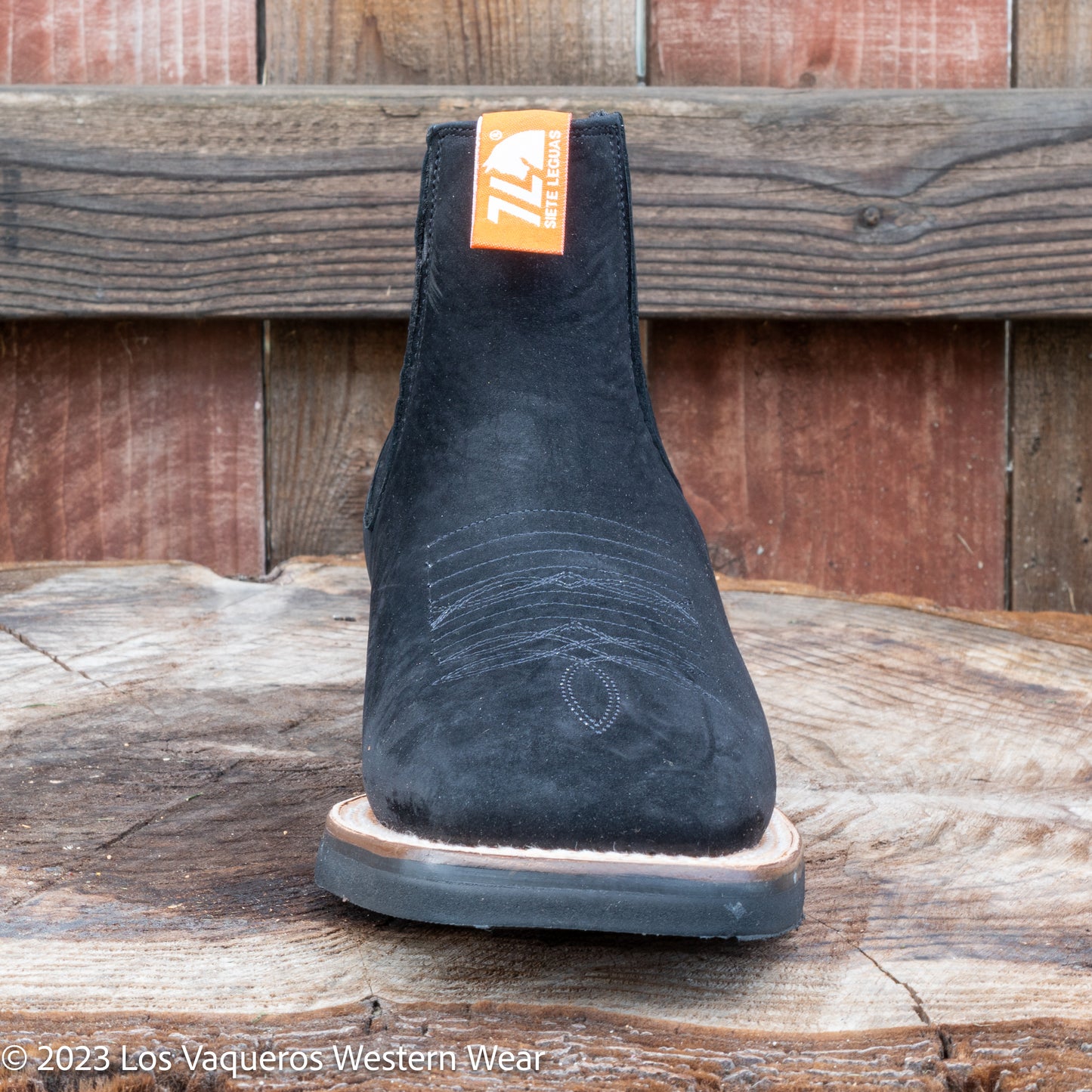 Siete Leguas Men's Nobuck Rodeo Boot Black