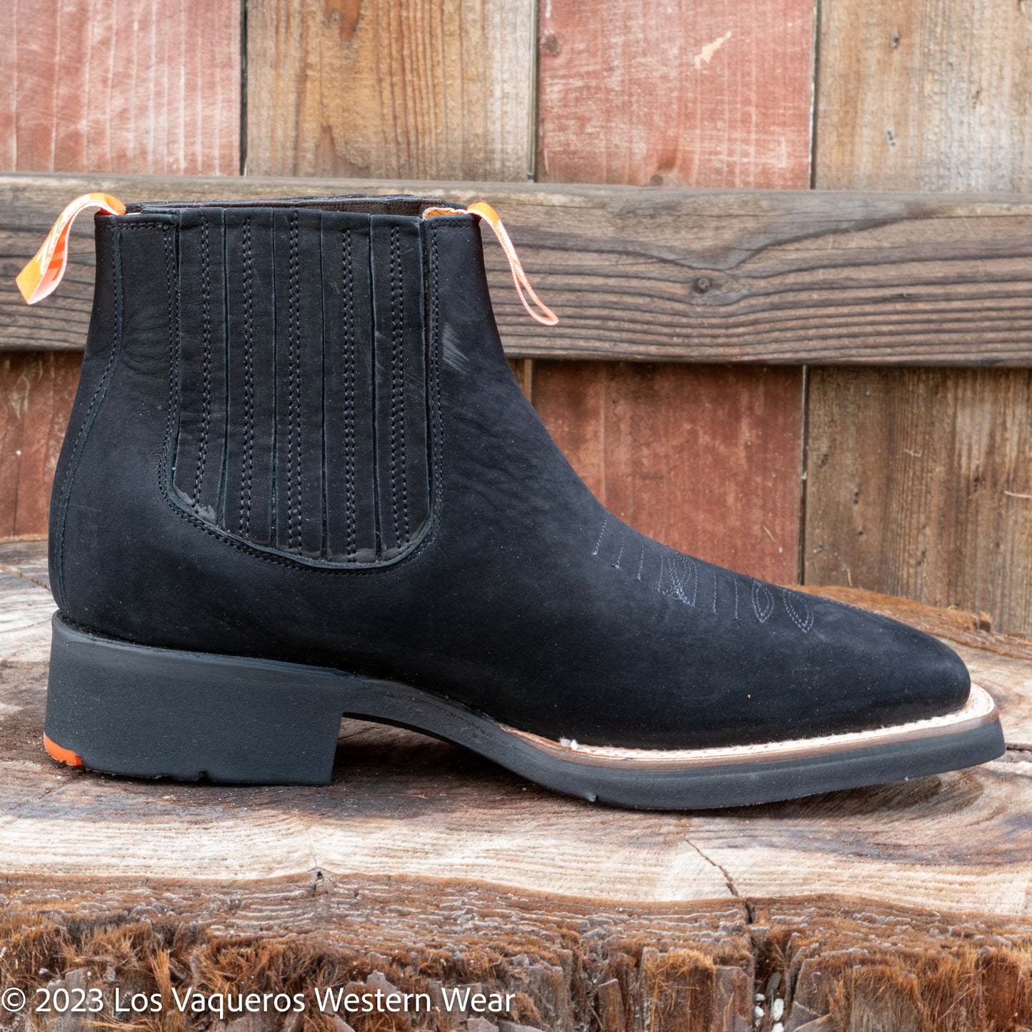Siete Leguas Men's Nobuck Rodeo Boot Black