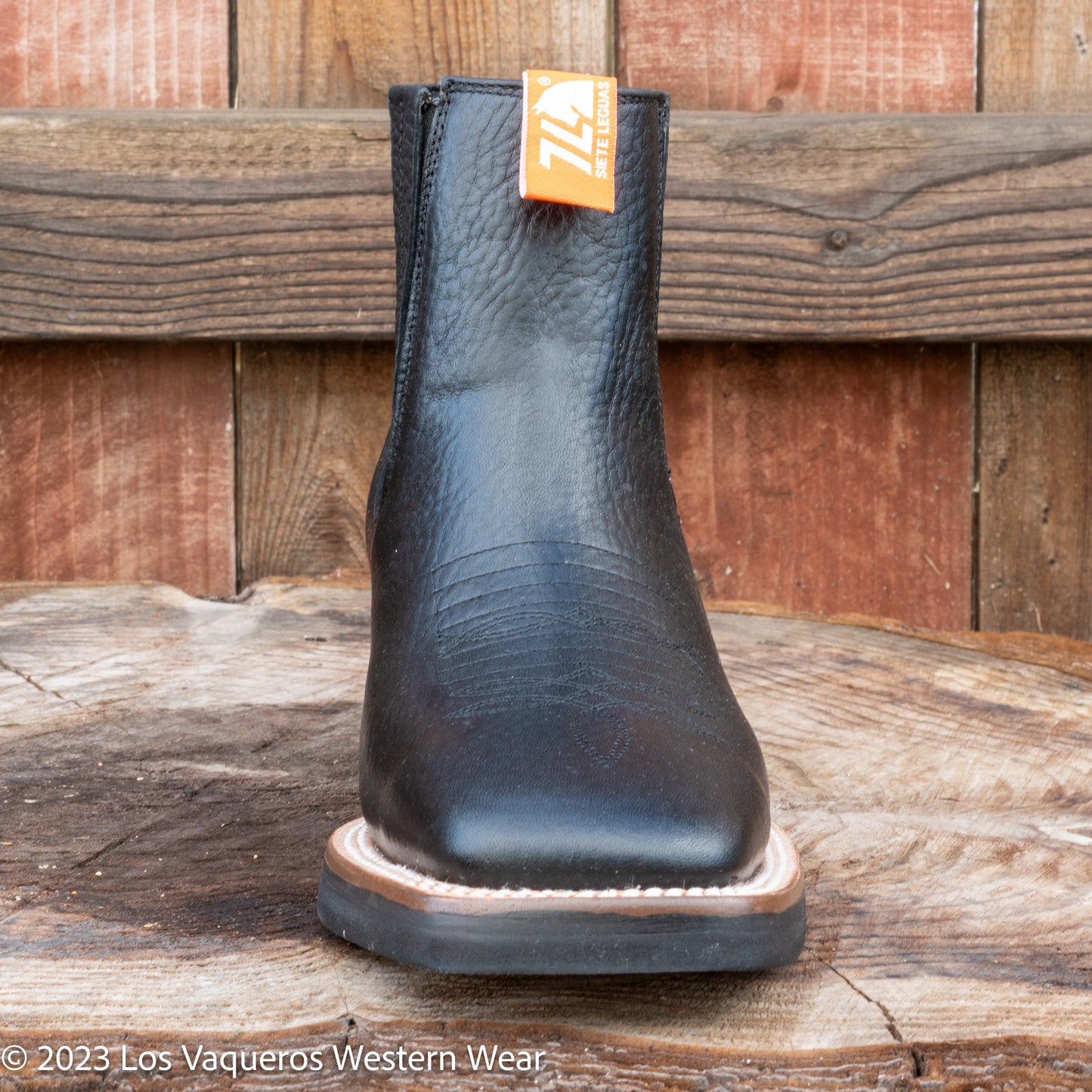Siete Leguas Men's Bull Fight Rodeo Boot Black