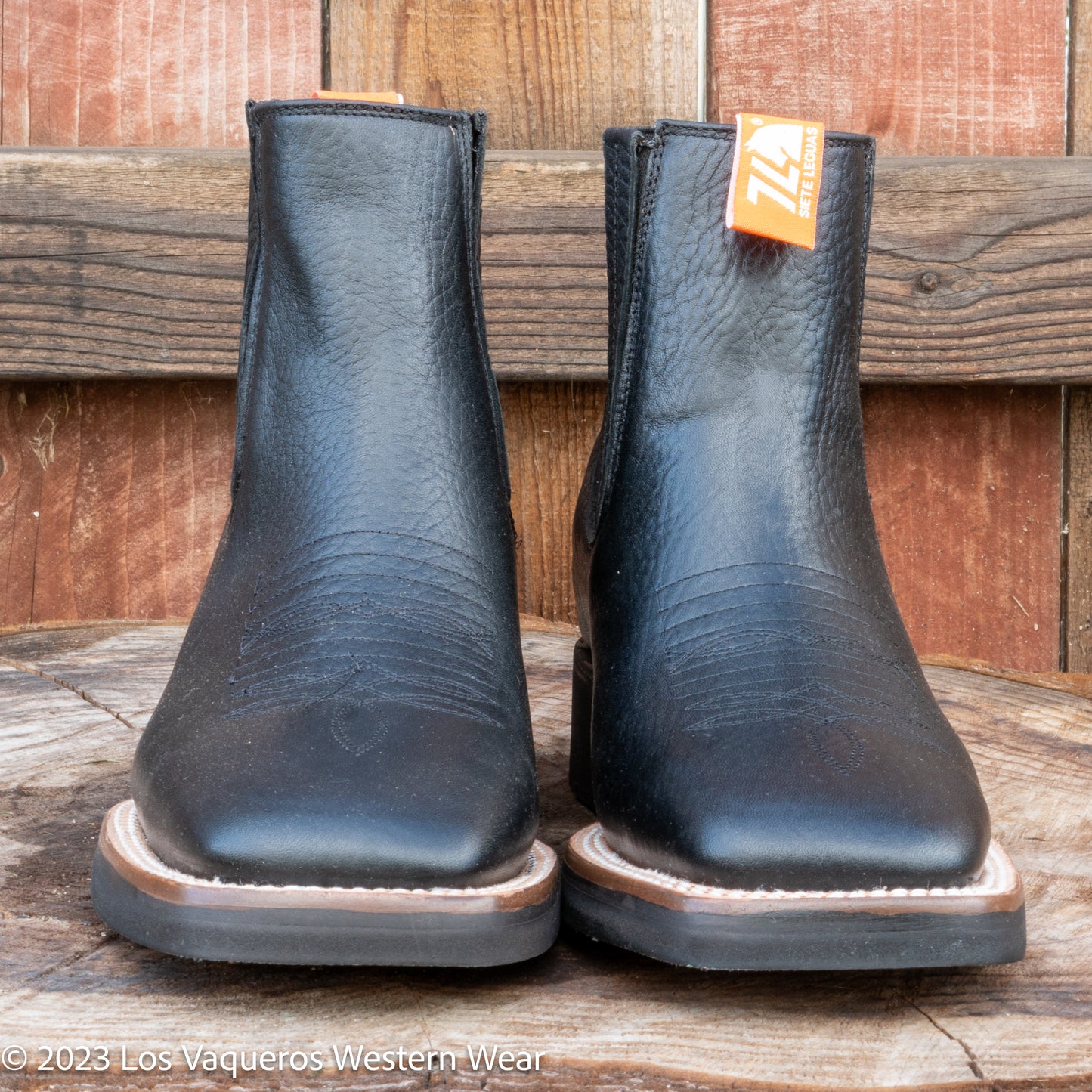 Siete Leguas Men's Bull Fight Rodeo Boot Black
