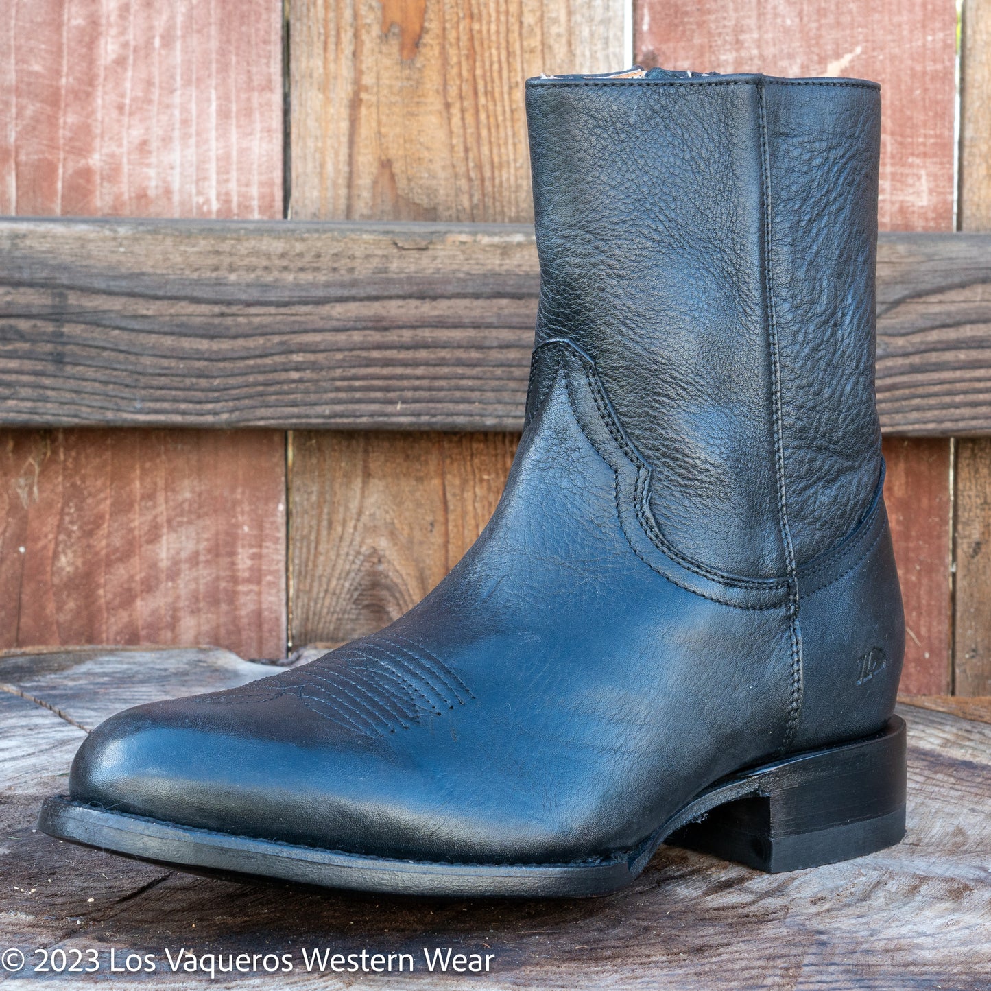 Siete Leguas Bota Montana Con Cierre Para Hombre, Color Negro