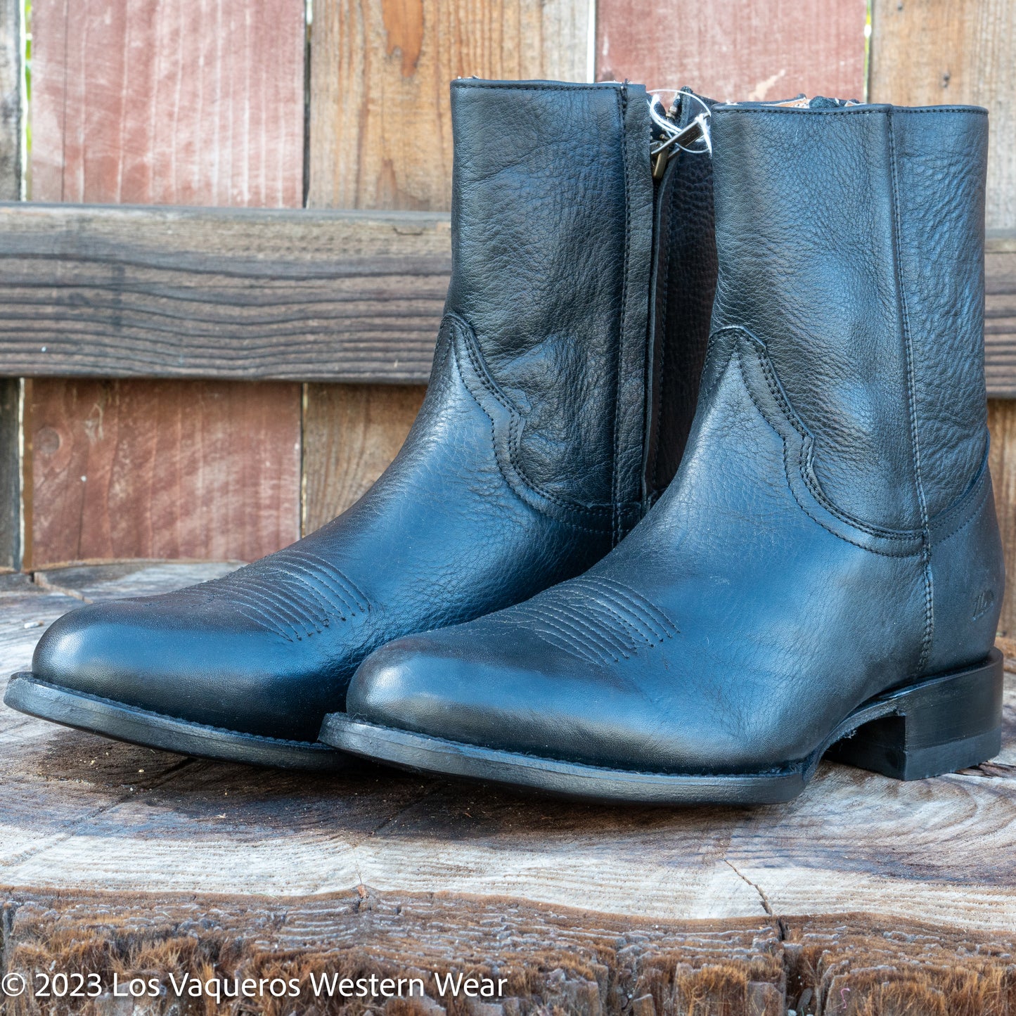 Siete Leguas Bota Montana Con Cierre Para Hombre, Color Negro