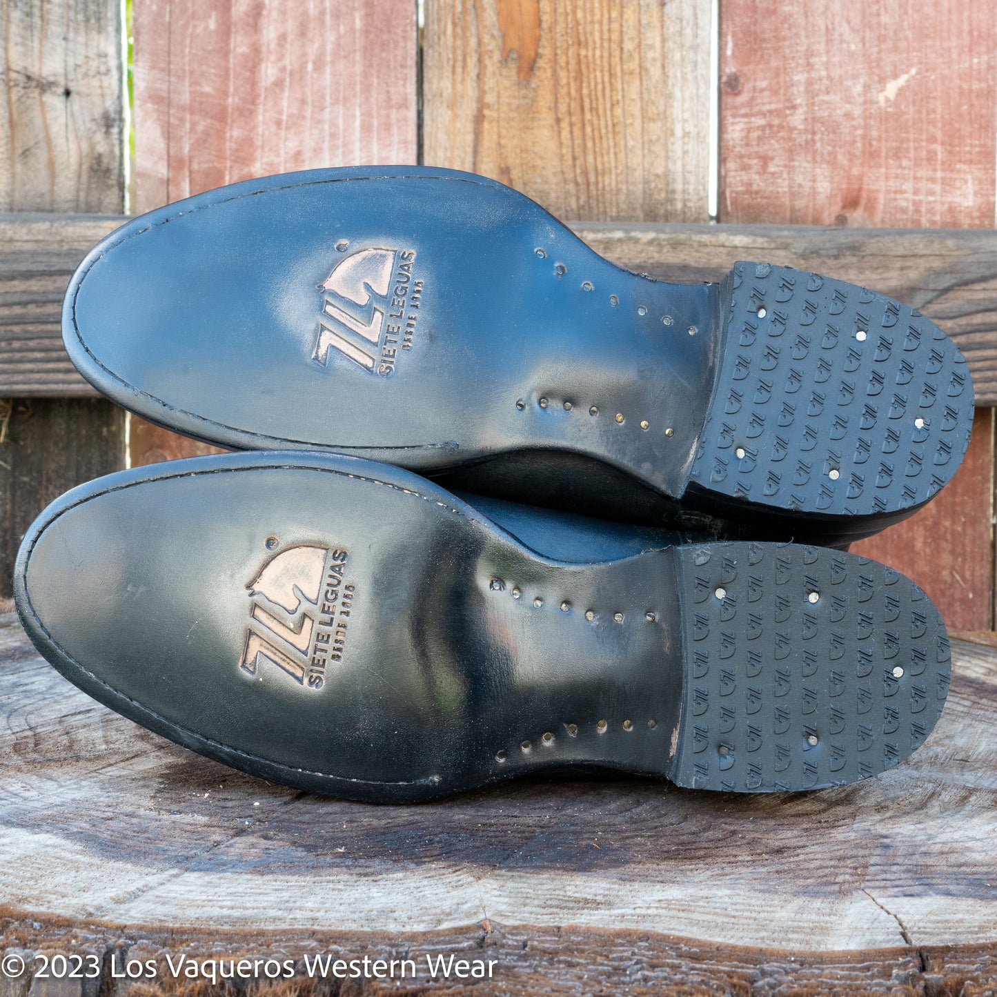 Siete Leguas Bota Montana Con Cierre Para Hombre, Color Negro
