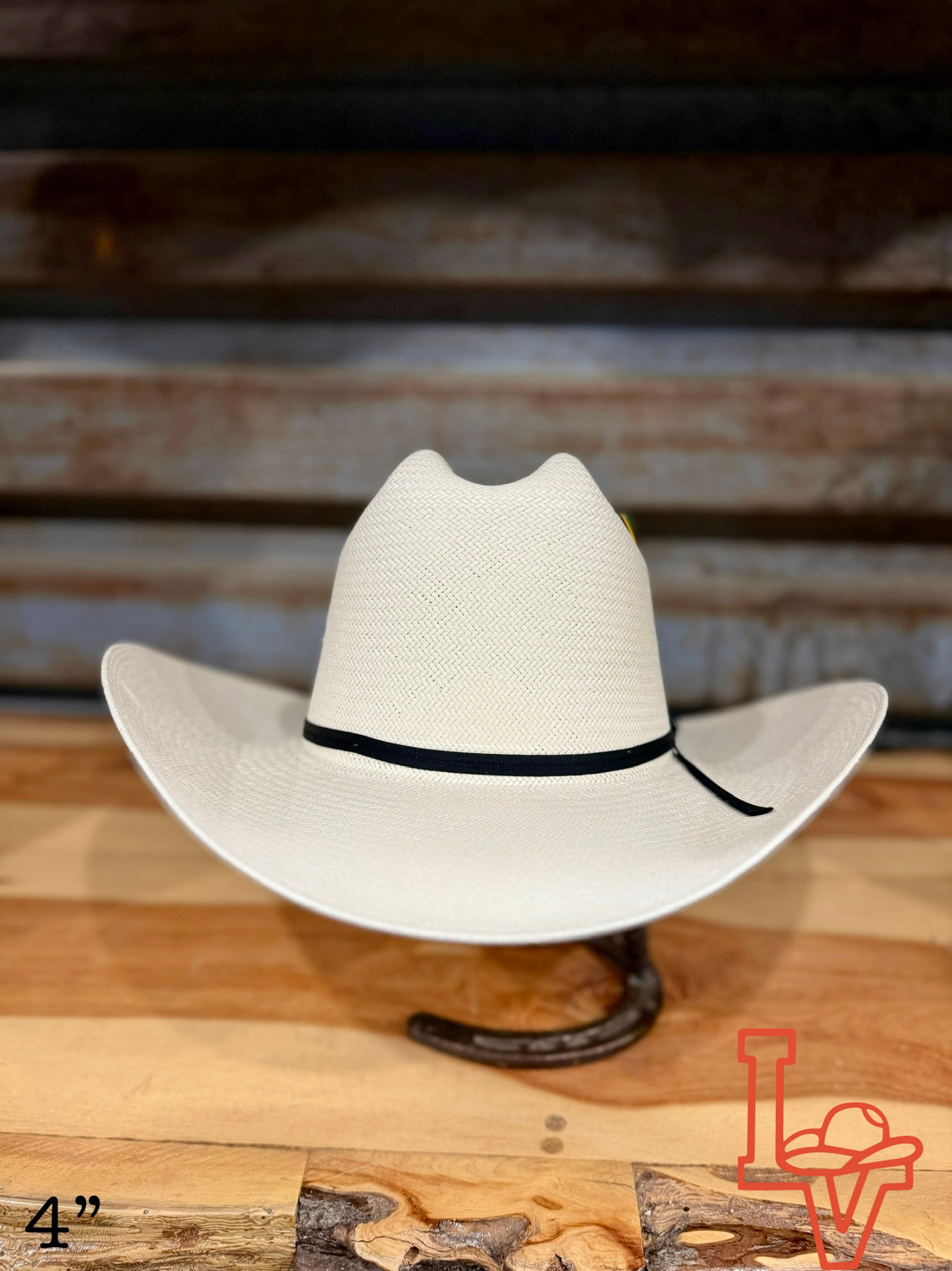 Stetson 10x Spartan 81 BK Eye W Straw Cowboy Hat Regular Crown Natural