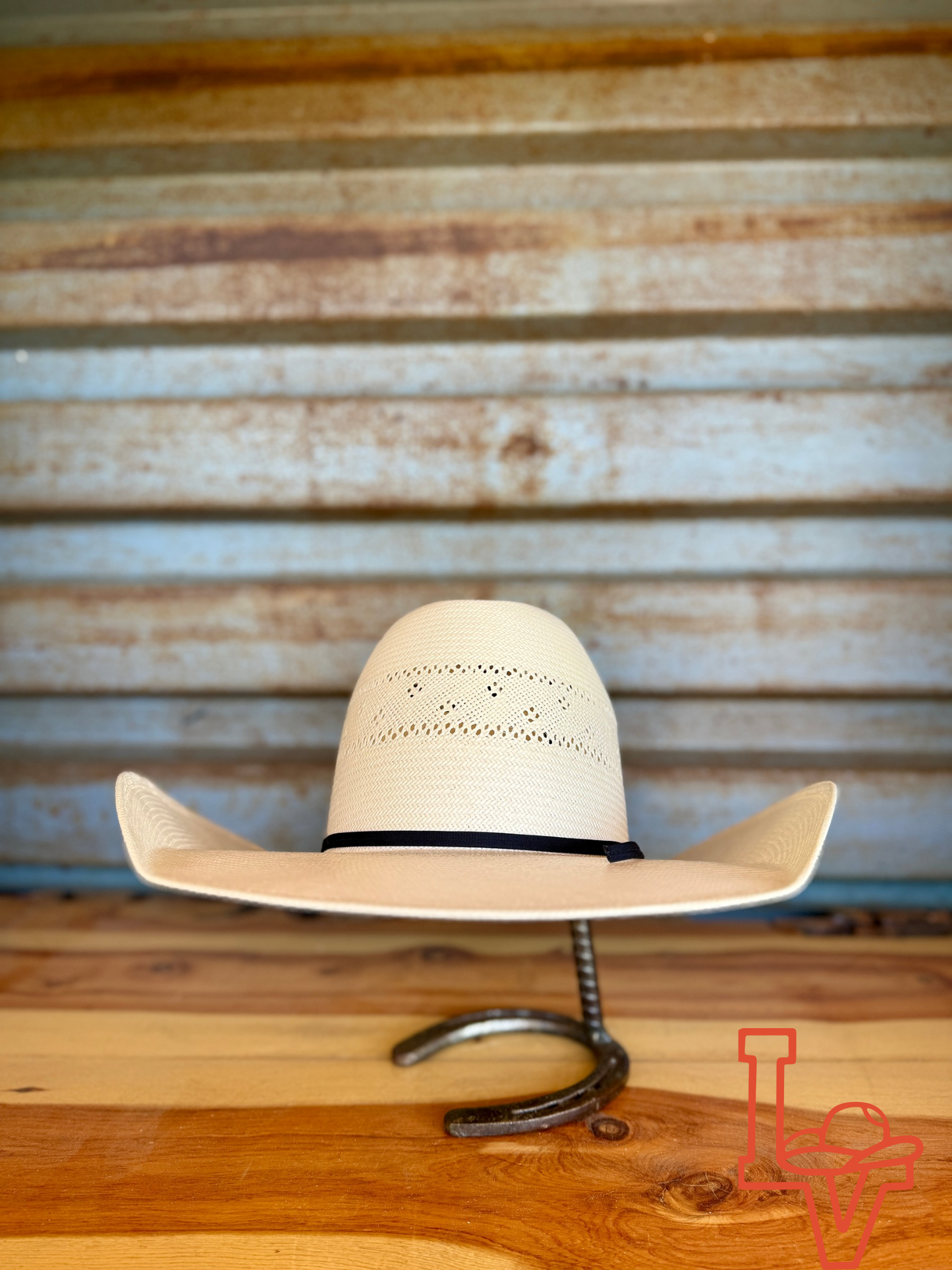 American Hat Company Straw Hat Regular Pacman White