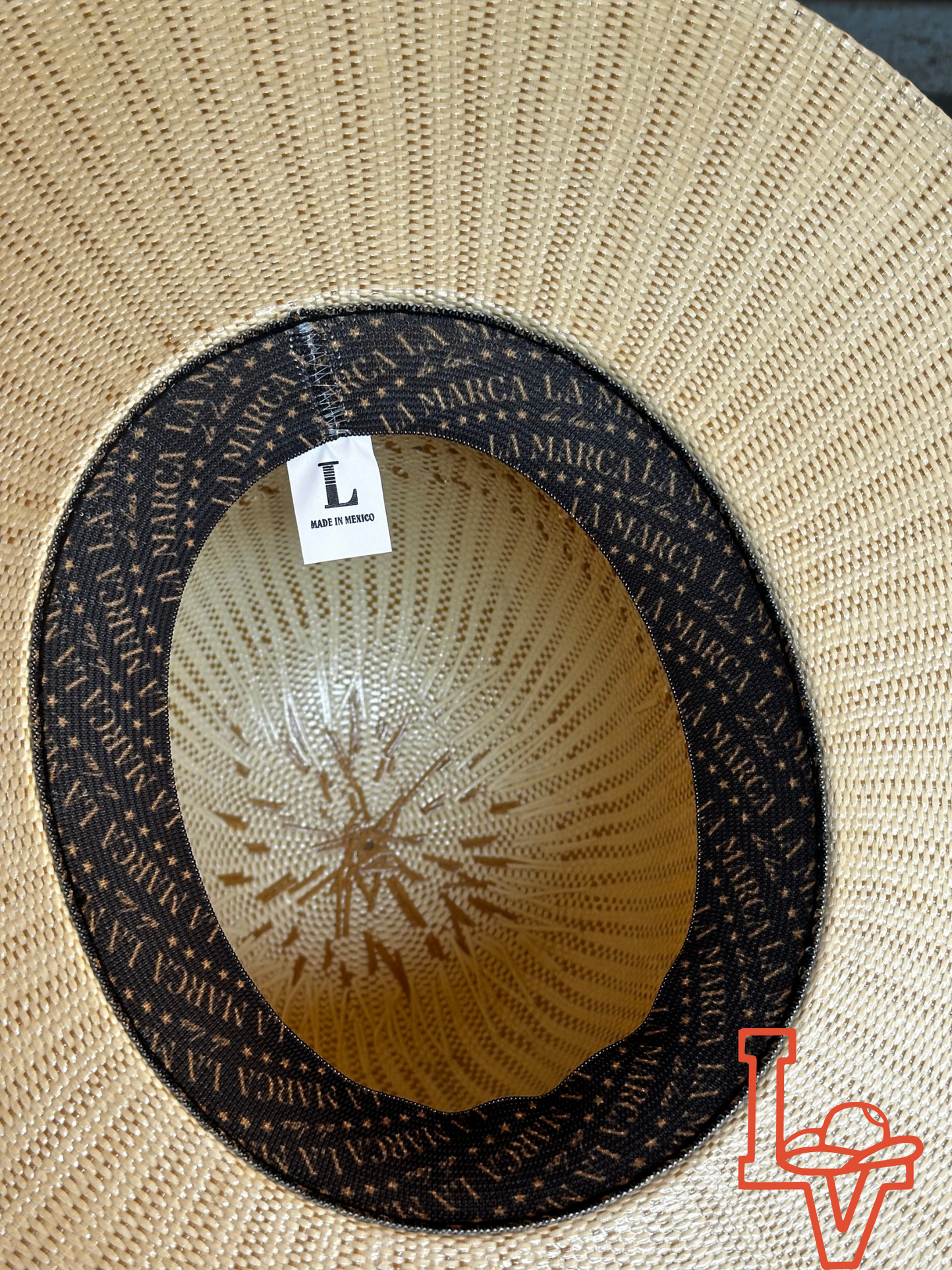Los Vaqueros Kids Straw Hat Open Regular Crown Bangora Cuatro Vientos Yellow