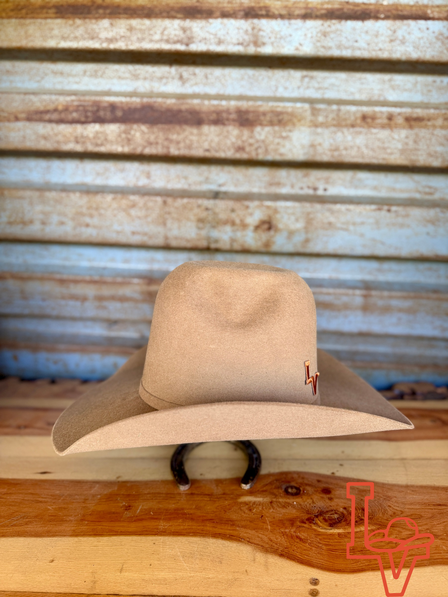 Laredo Wool Felt Hat Open Tall Crown Peacan