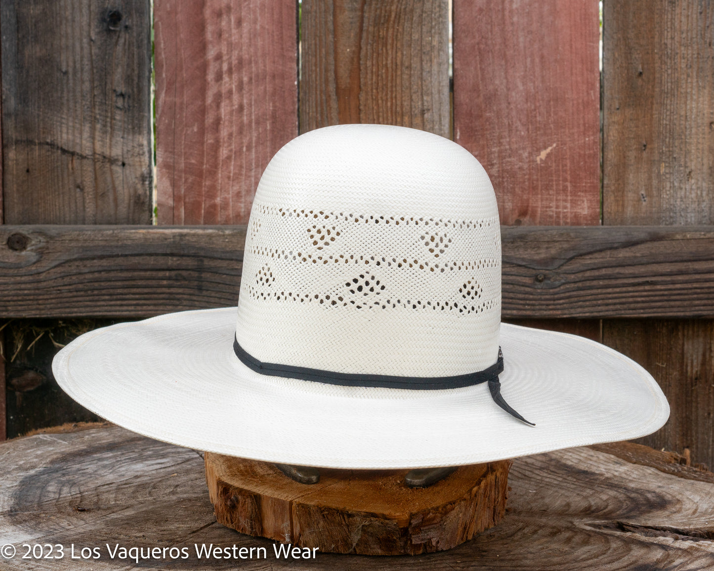 American Hat Company Straw Hat Regular Crown Strawberry White