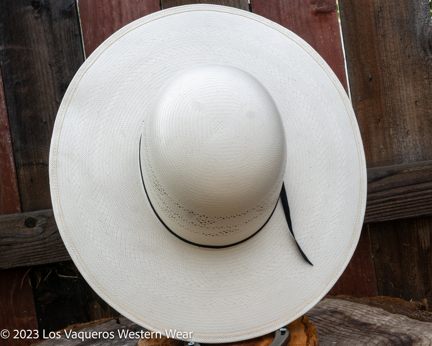 American Hat Company Straw Hat Regular Crown Strawberry White