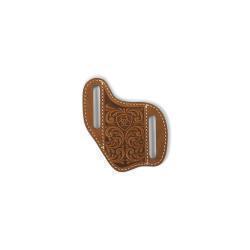 Ariat Knife Sheath Pancake Scrolling Embossed Medium Brown