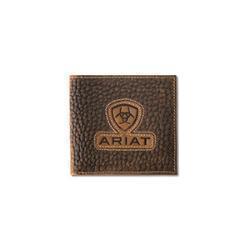 Ariat Large Bifold Wallet Inlay Patch Brown