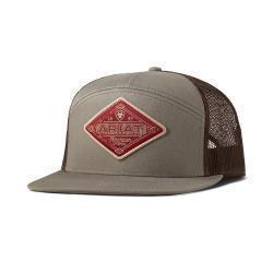 Ariat Mens Cap R112 SnapBack Diamond Patch Grey