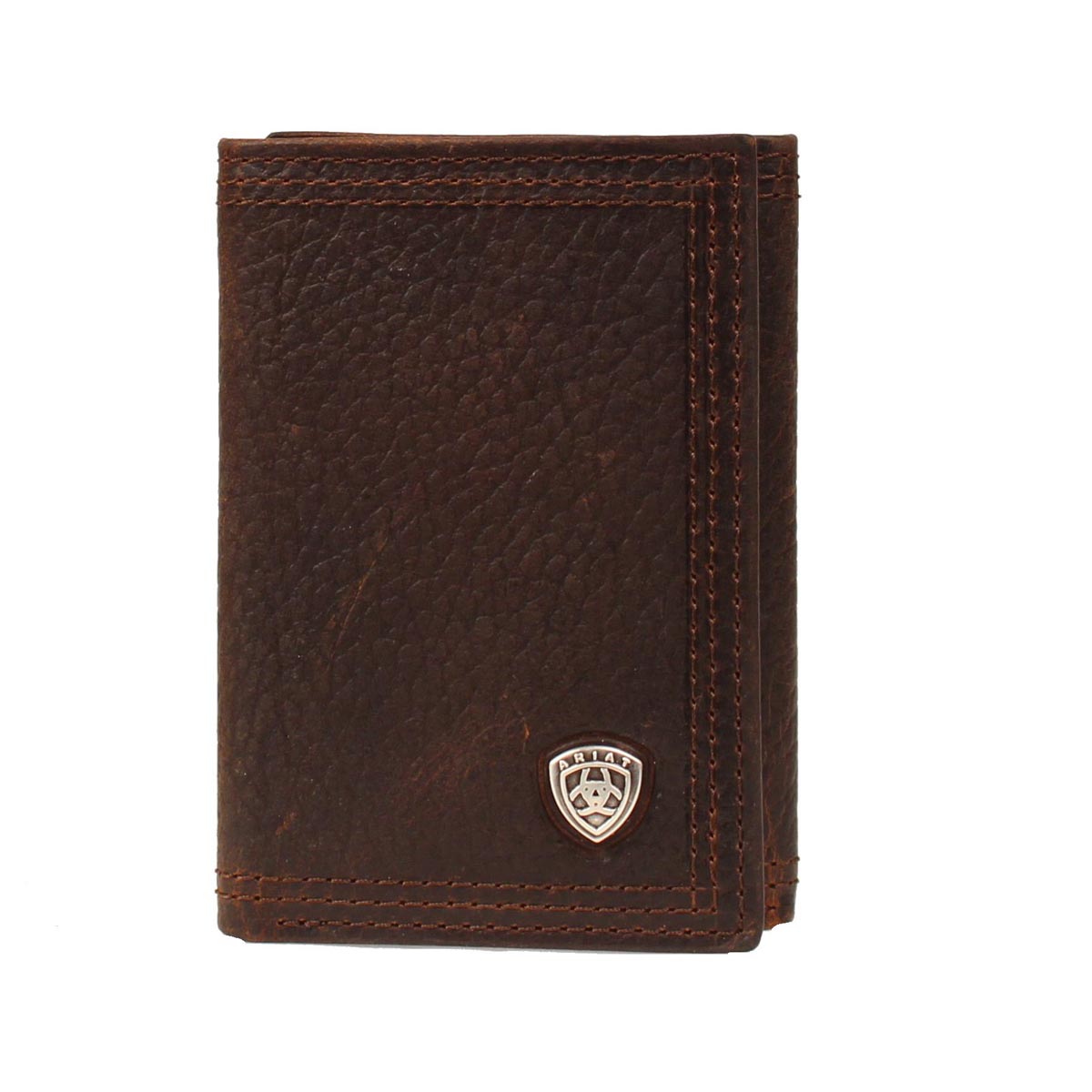 Ariat Men's Performance Work Trifold Wallet Dark Copper