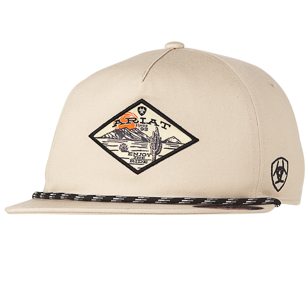 Ariat Mens Snap Back Desert Scene Stone Color