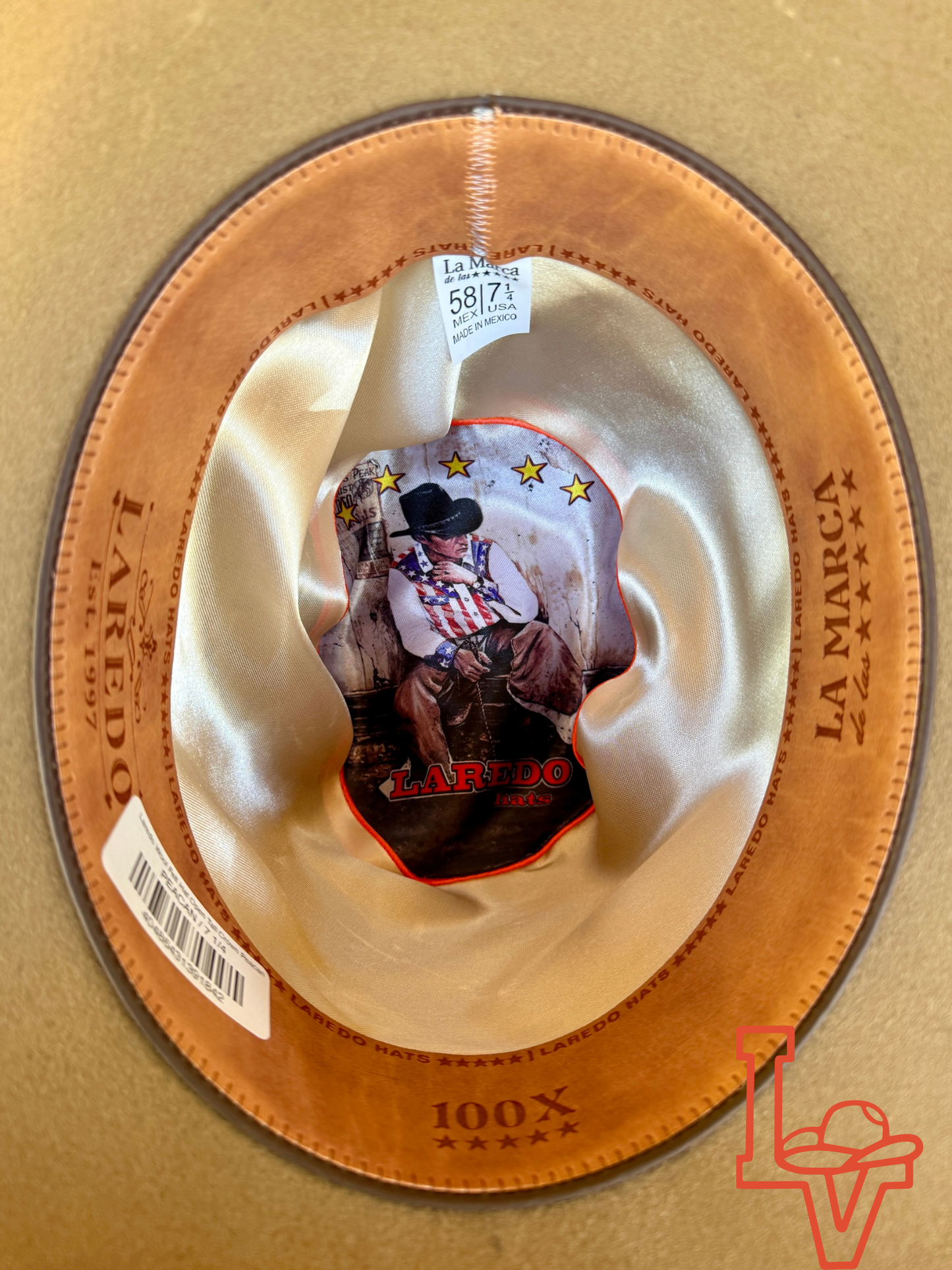 Laredo Wool Felt Hat Open Tall Crown Peacan