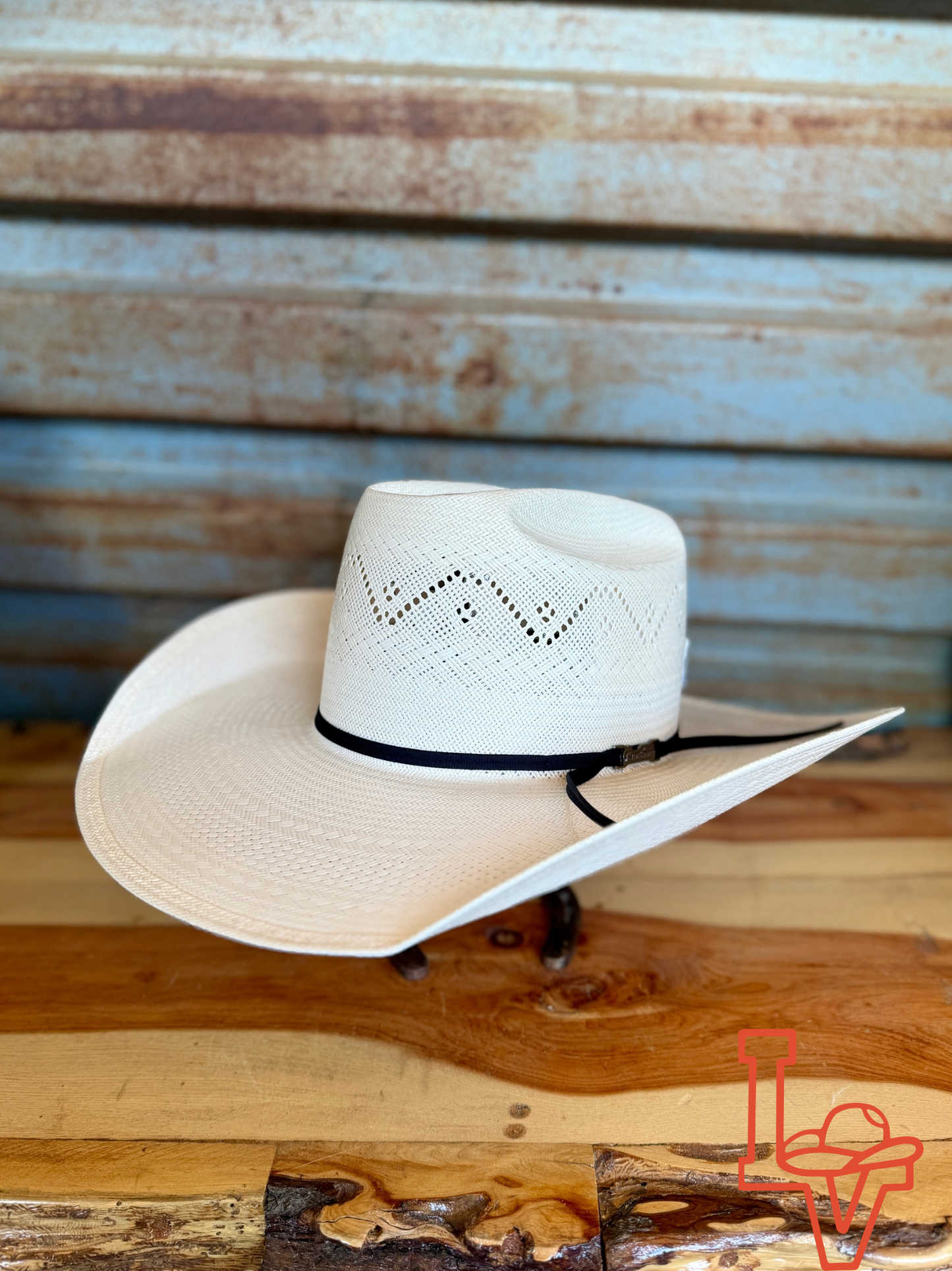 American Hat Company Straw Hat Regular Crown Mountain White