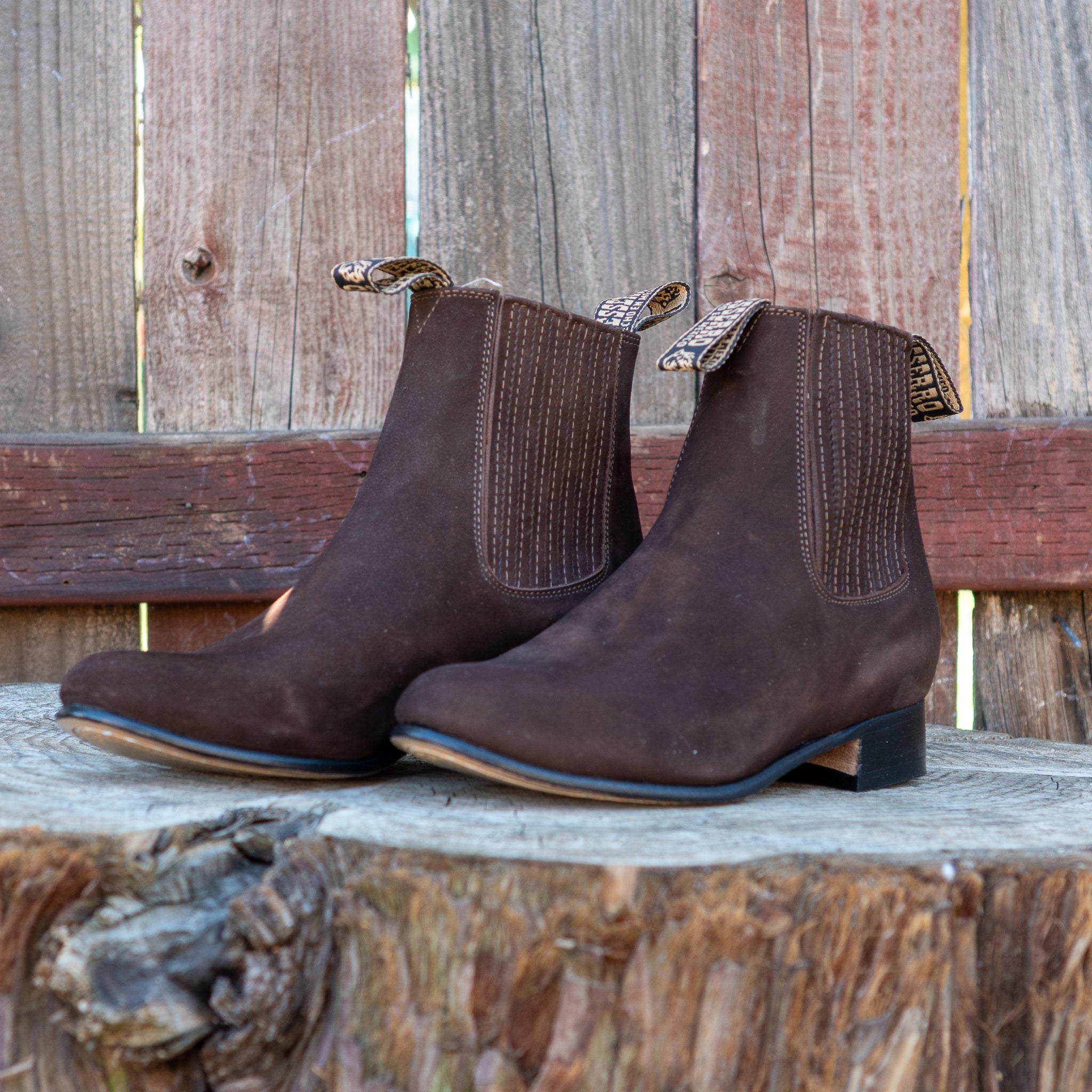 Besserro Black Nubuck Botines Charros