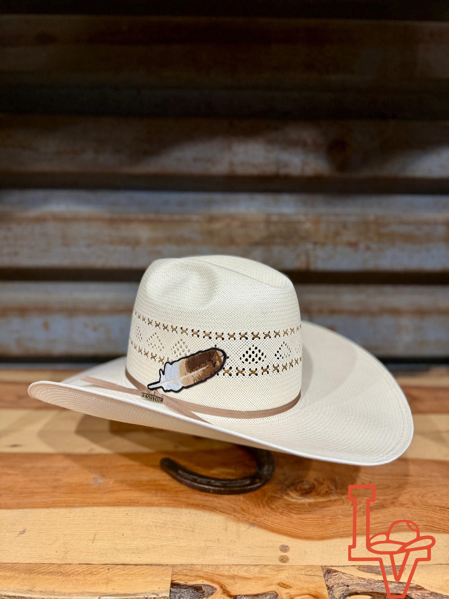 Resistol 20X Black Ridge Cowboy Hat Straw Hat Natural