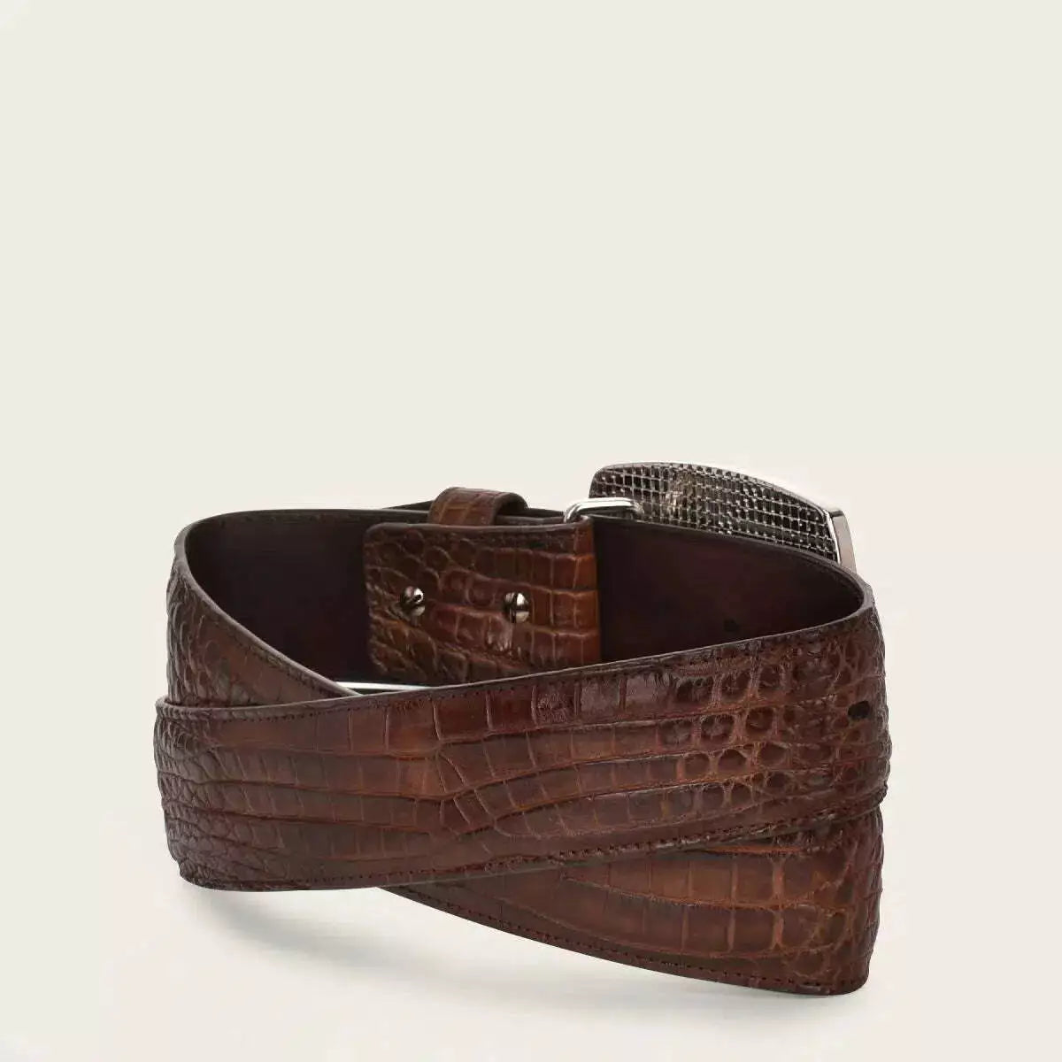 Cuadra Honey Moreletii Western Exotic Belt