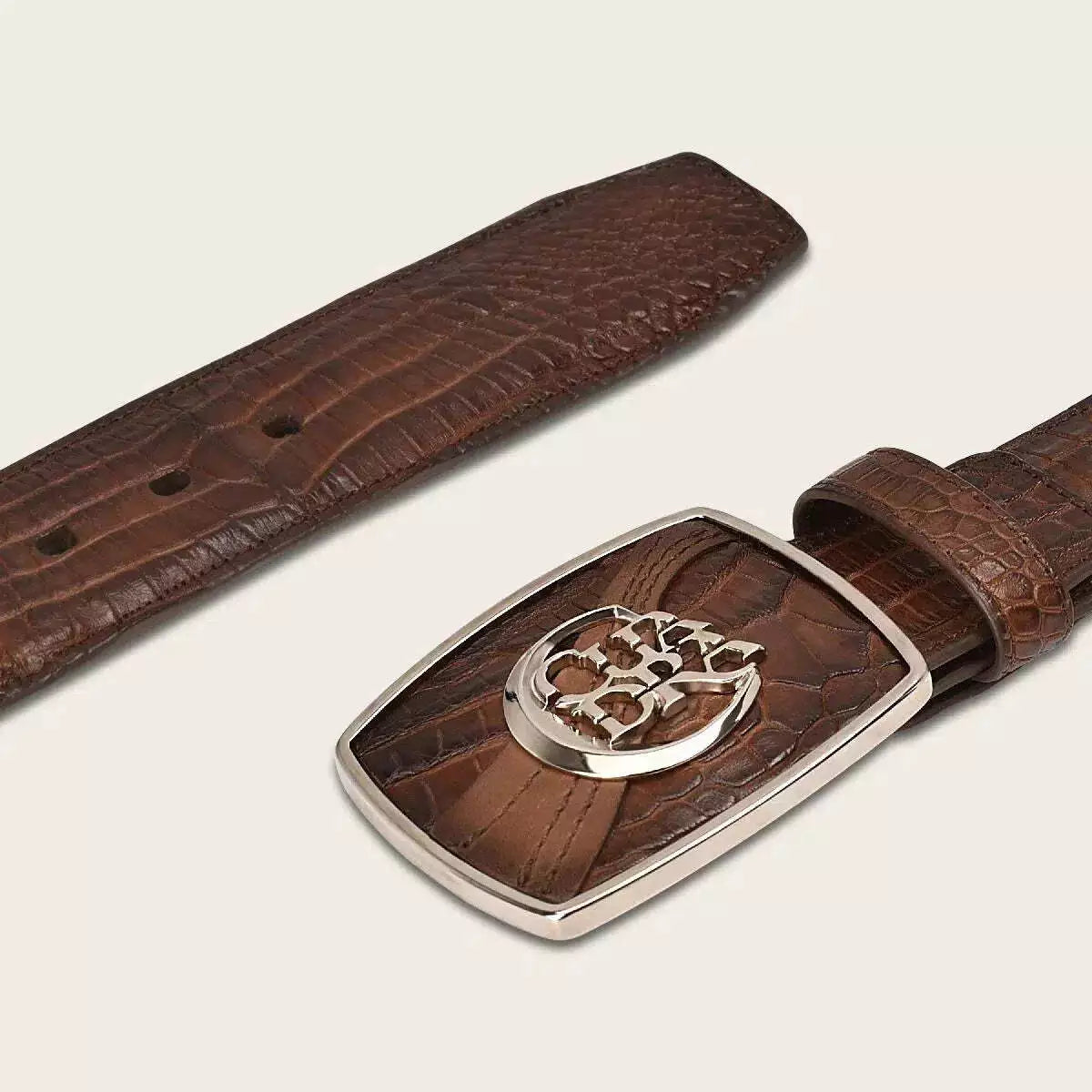 Cuadra Honey Moreletii Western Exotic Belt