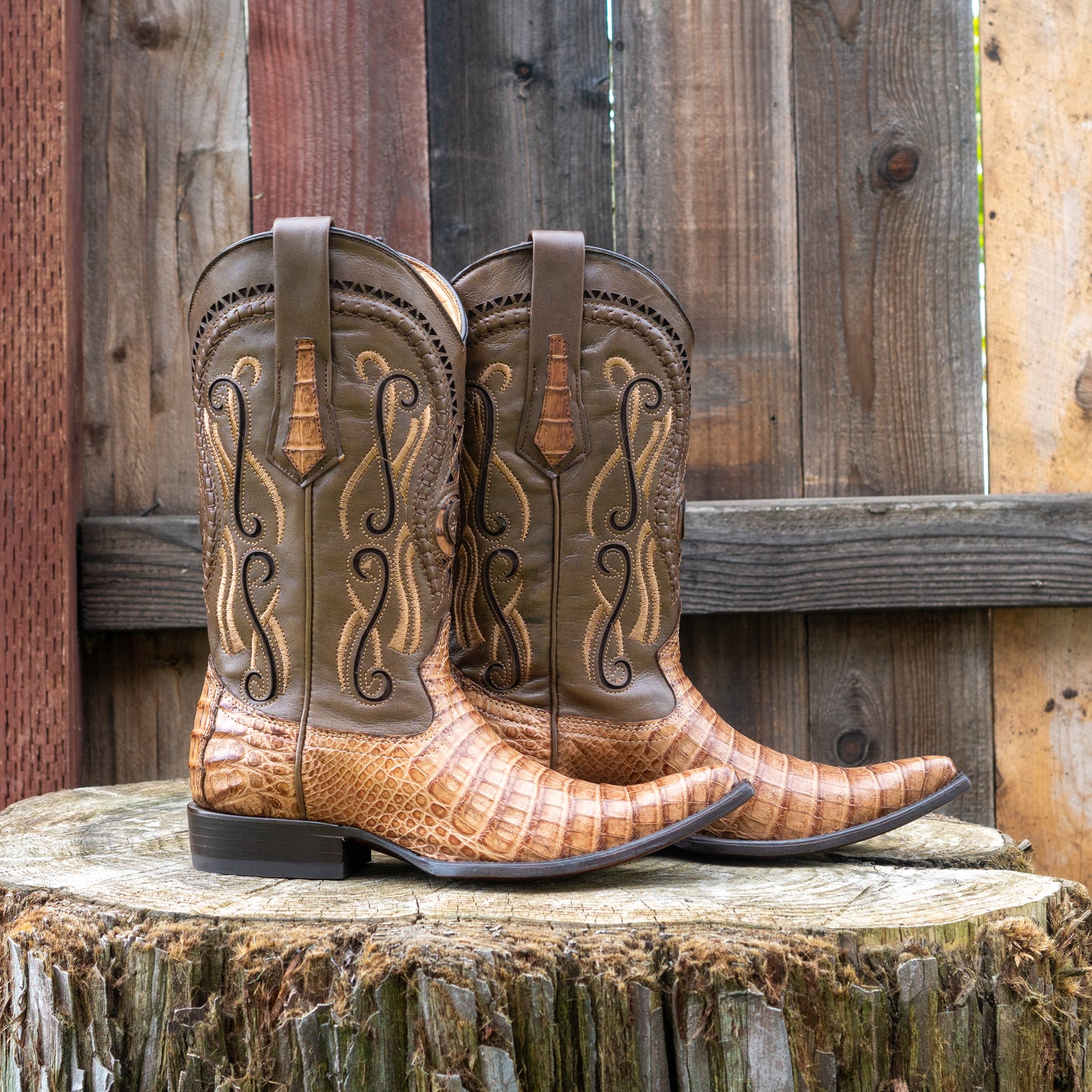 Cuadra Men's Fuscus Lomo Belly Cowboy Boots in Wax Orix