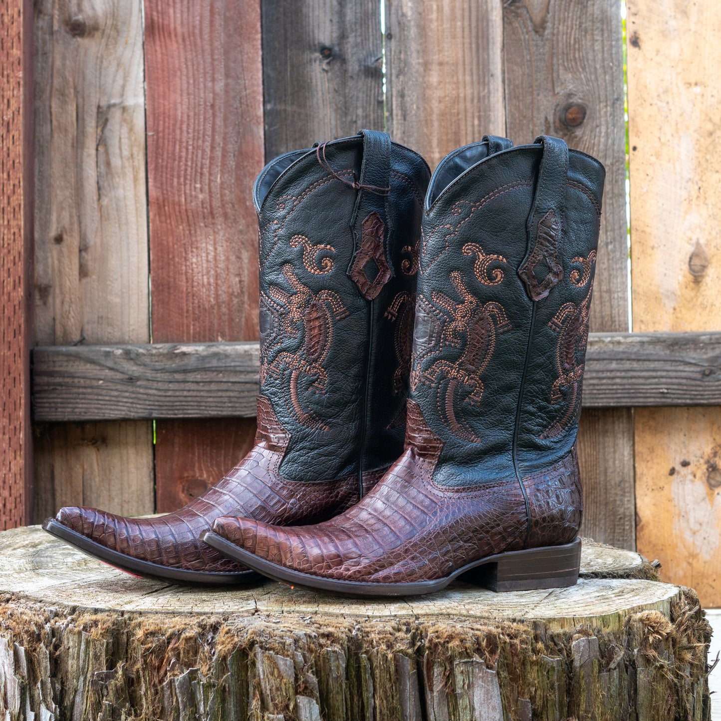 Cuadra Men's Fuscus Lomo Belly Cowboy Boots in Wine