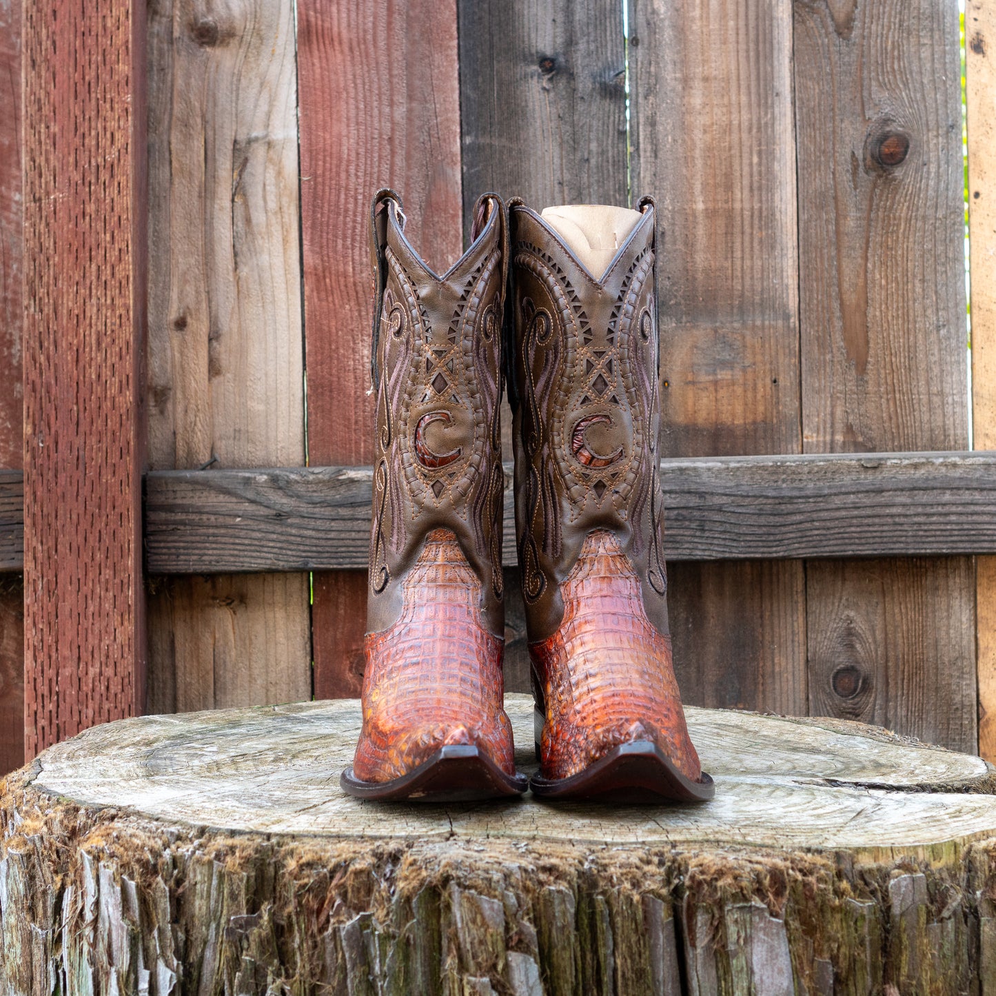 Cuadra Men's Fuscus Lomo Belly Cowboy Boots in Barcena Nogal