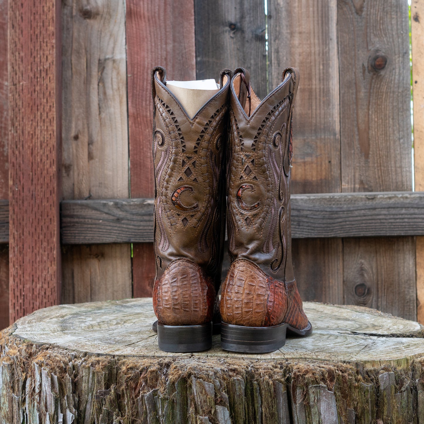 Cuadra Men's Fuscus Lomo Belly Cowboy Boots in Barcena Nogal