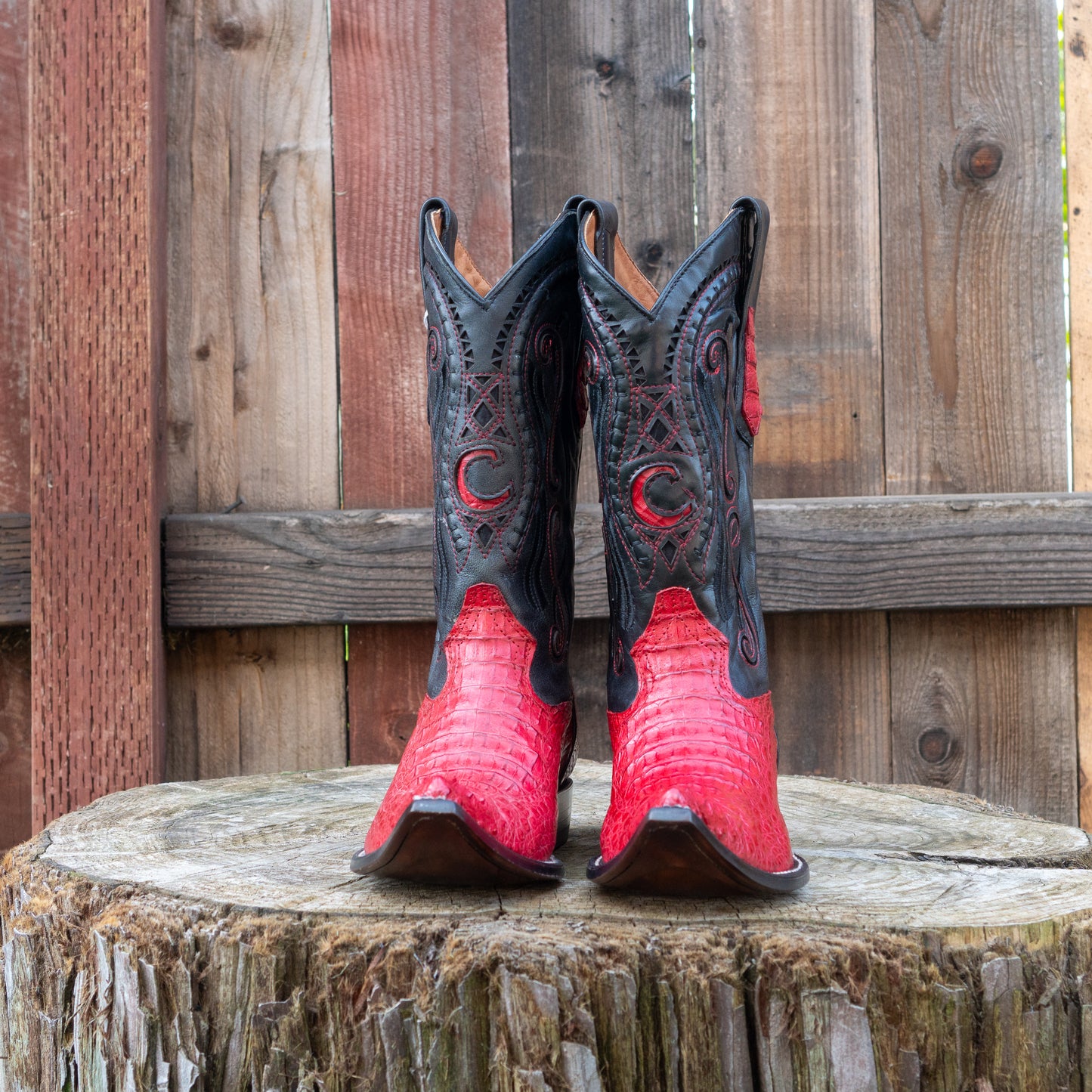 Cuadra Men's Fuscus Lomo Cowboy Boots in Red