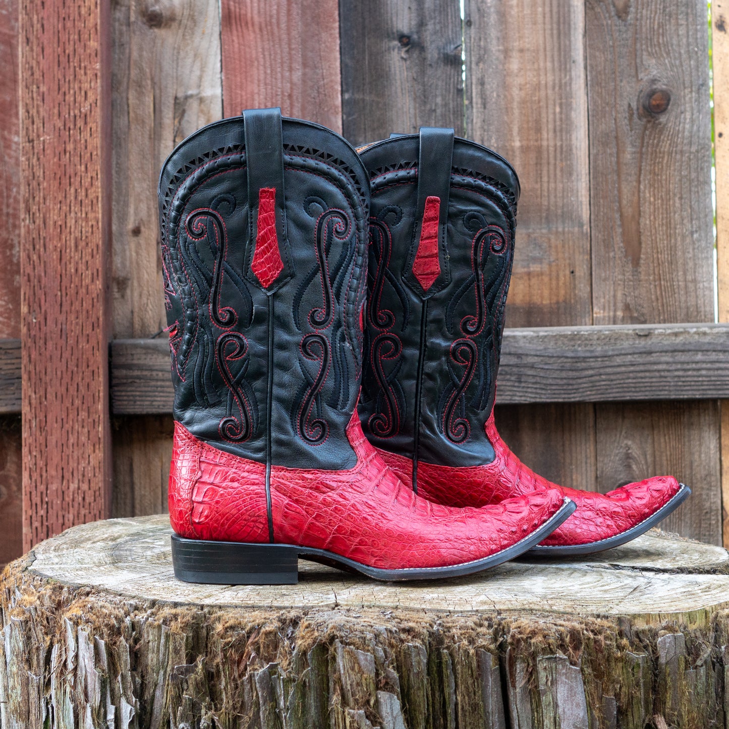 Cuadra Men's Fuscus Lomo Cowboy Boots in Red
