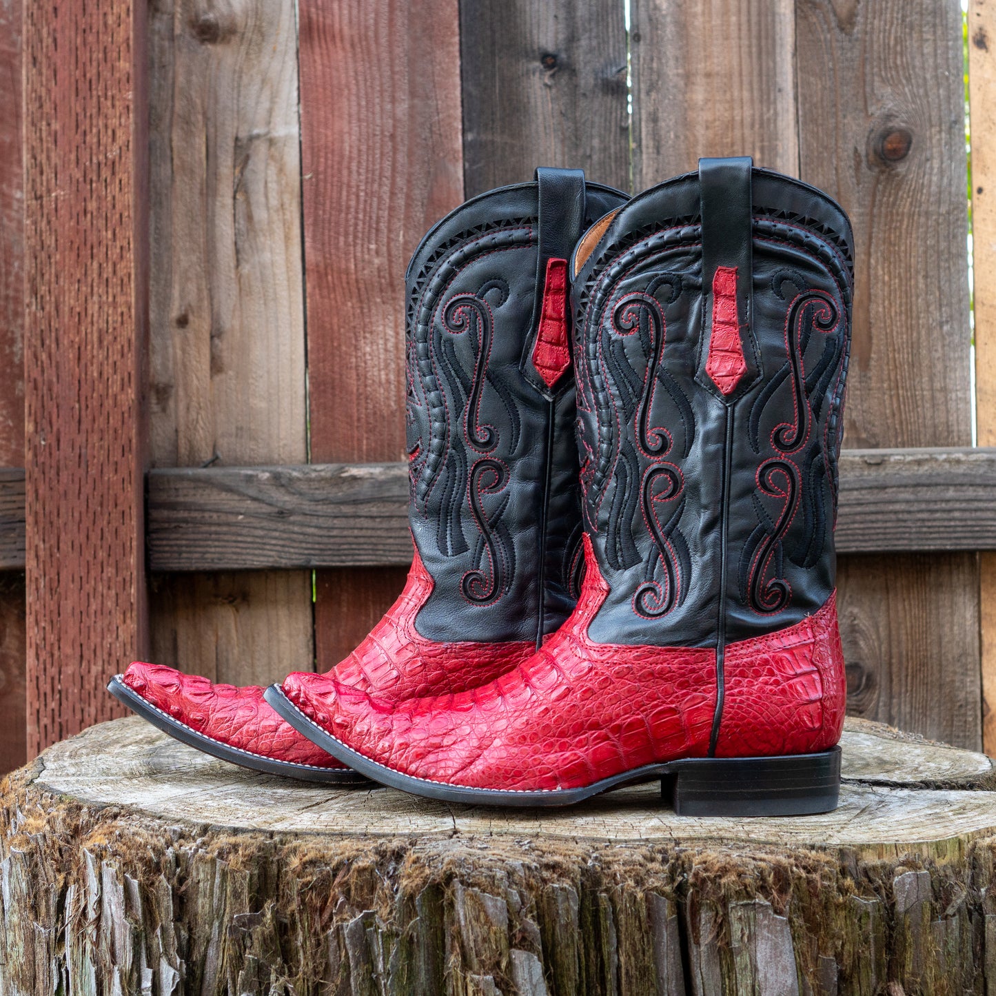 Cuadra Men's Fuscus Lomo Cowboy Boots in Red