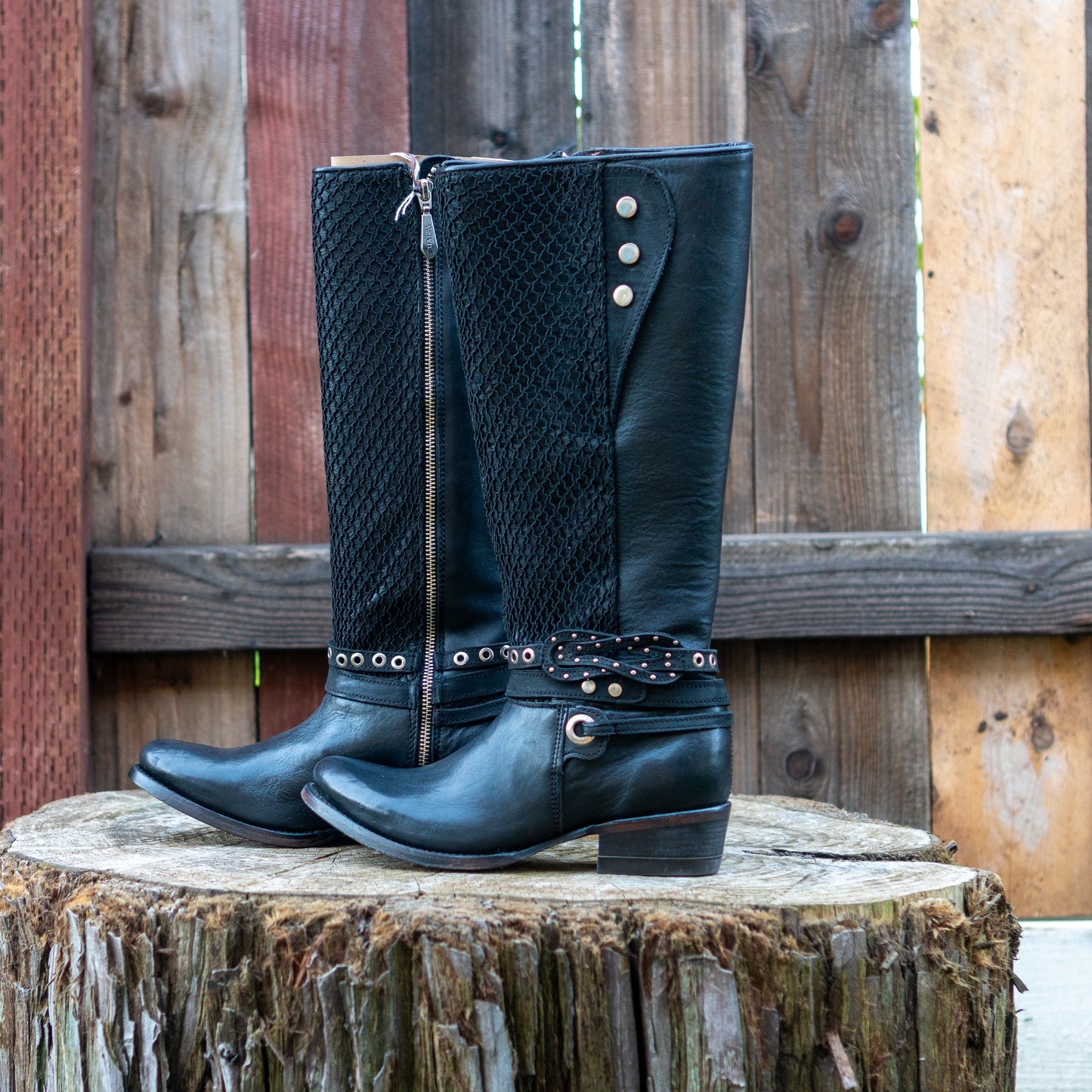 Cuadra Ladies Black Volturno Tall Boots