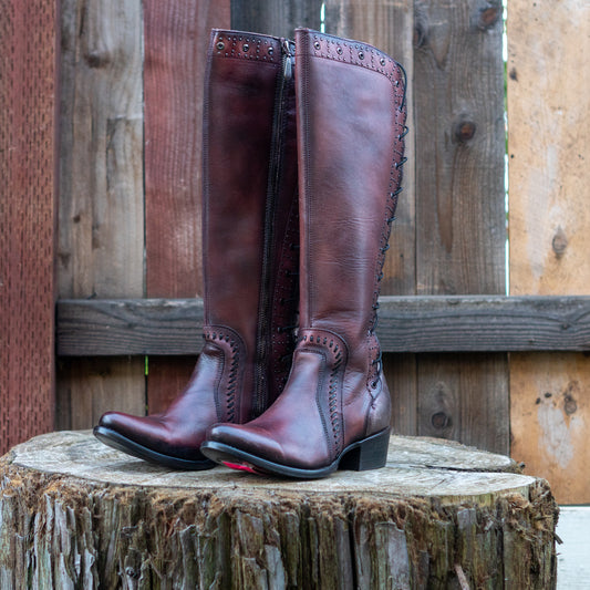 Cuadra Ladies Red Satro Tall Boot