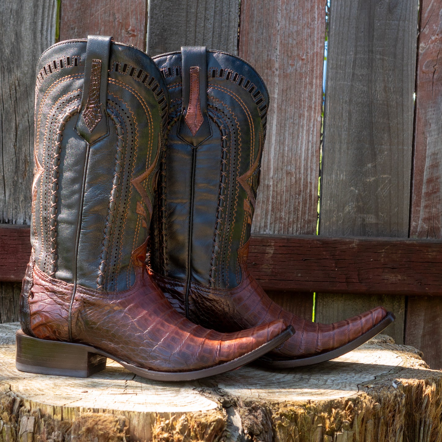 Cuadra Men's Fuscus Belly Narrow Square Cowboy Boots in Extasis
