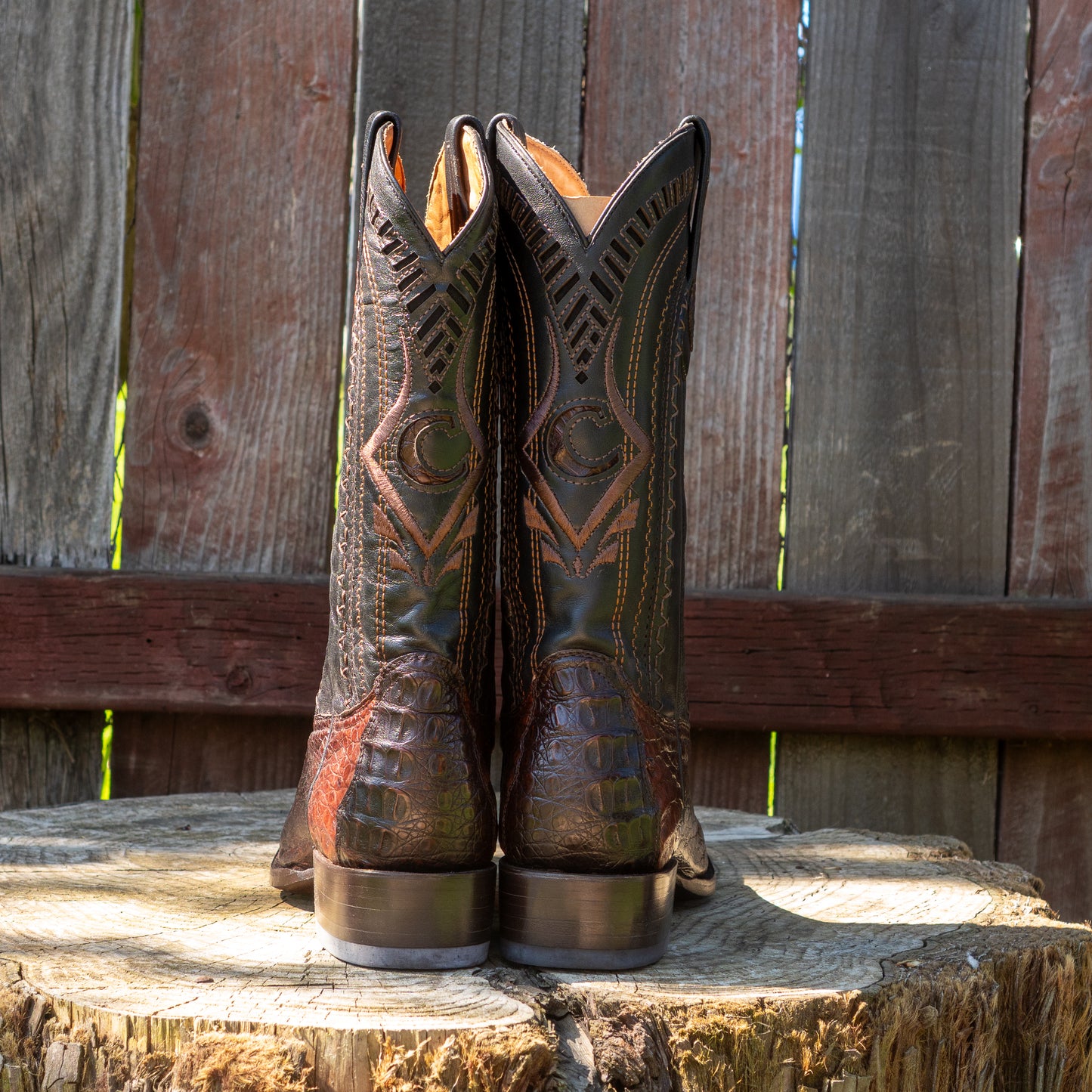 Cuadra Men's Fuscus Belly Narrow Square Cowboy Boots in Extasis