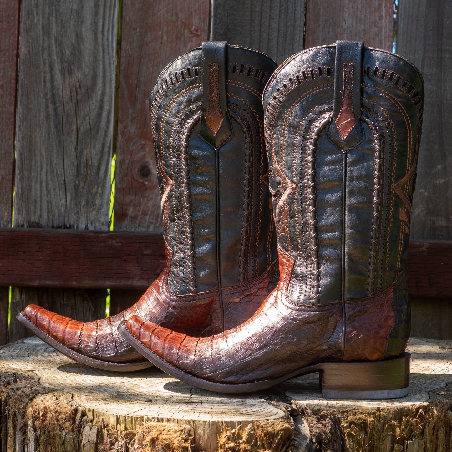 Cuadra Men's Fuscus Belly Narrow Square Cowboy Boots in Extasis