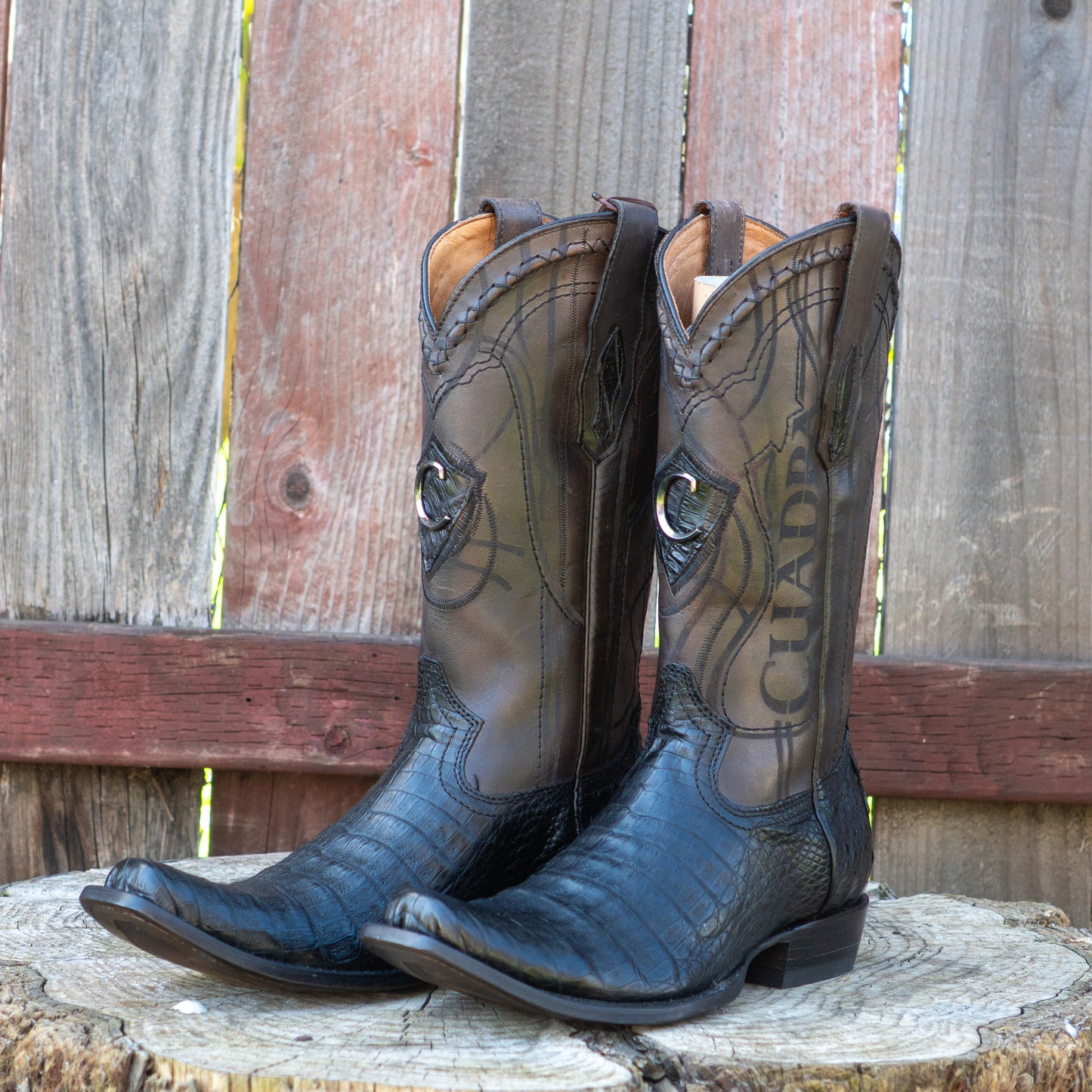 Cuadra Men's Fuscus Belly Cowboy Boots in Plunge Black
