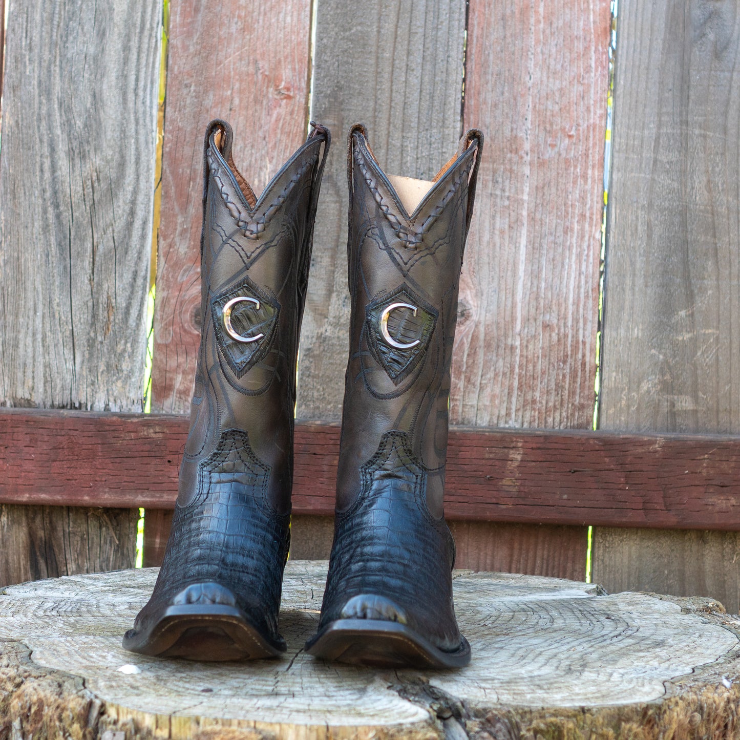 Cuadra Men's Fuscus Belly Cowboy Boots in Plunge Black