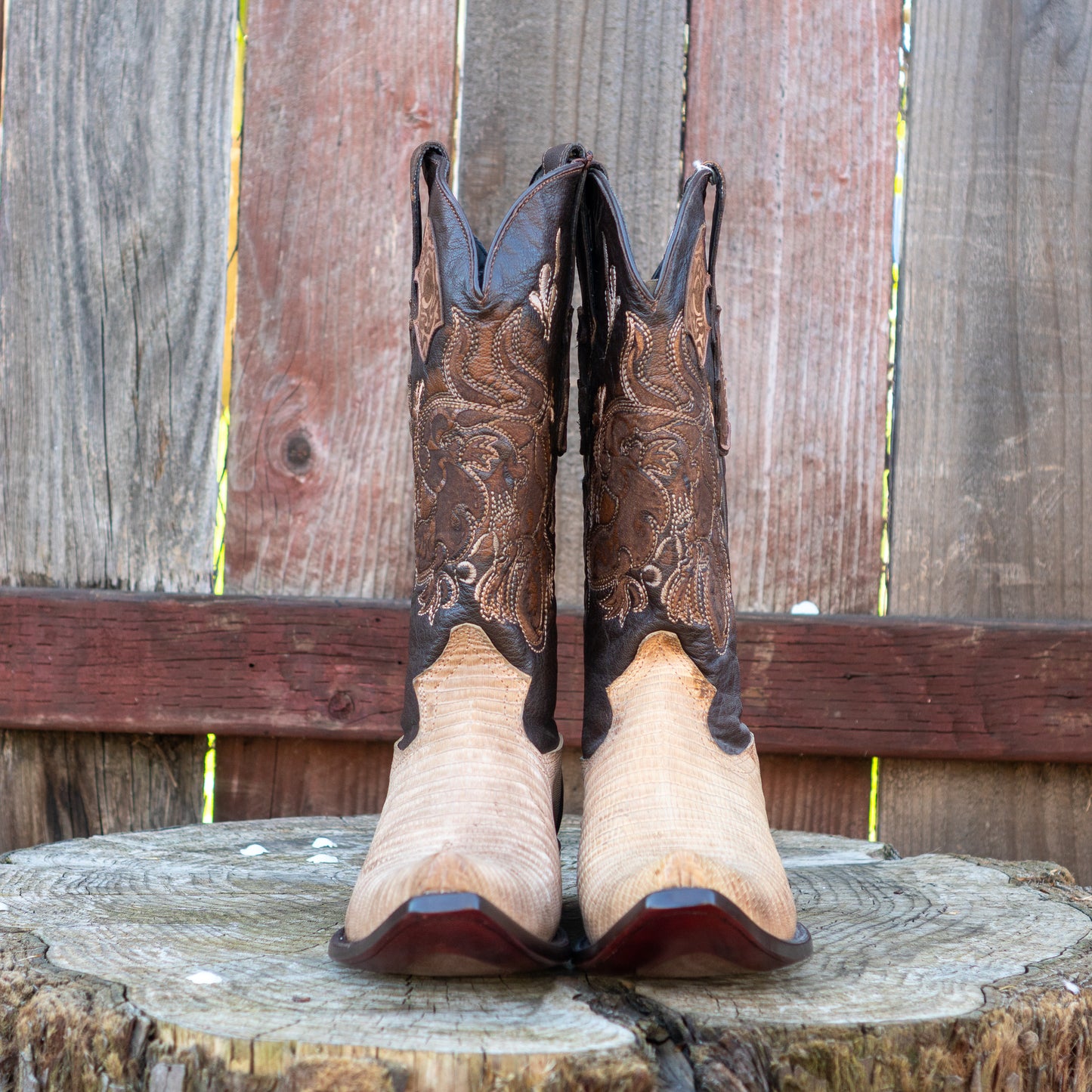 Cuadra Men's Fango Orix Lizard Teju Cowboy Boots