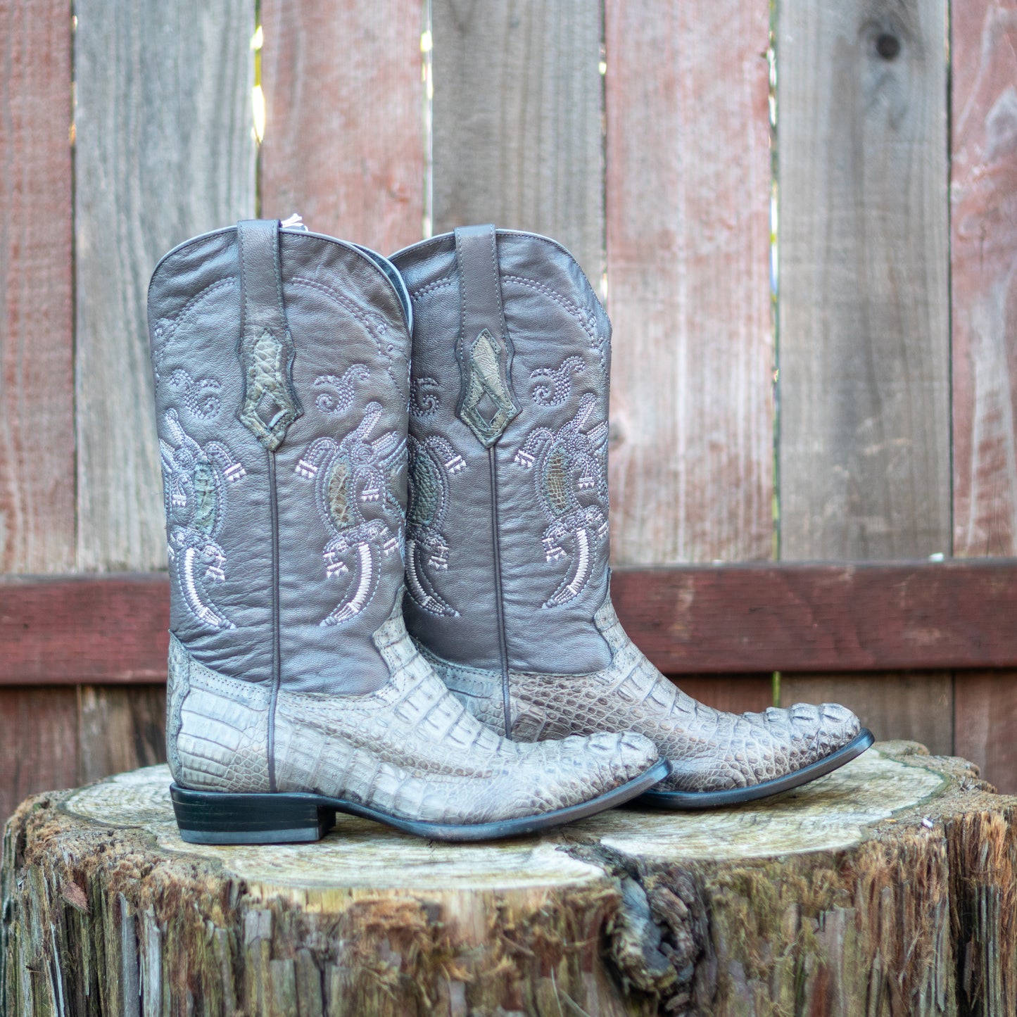 Cuadra Men's Fuscus Belly Cowboy Boots in Grey