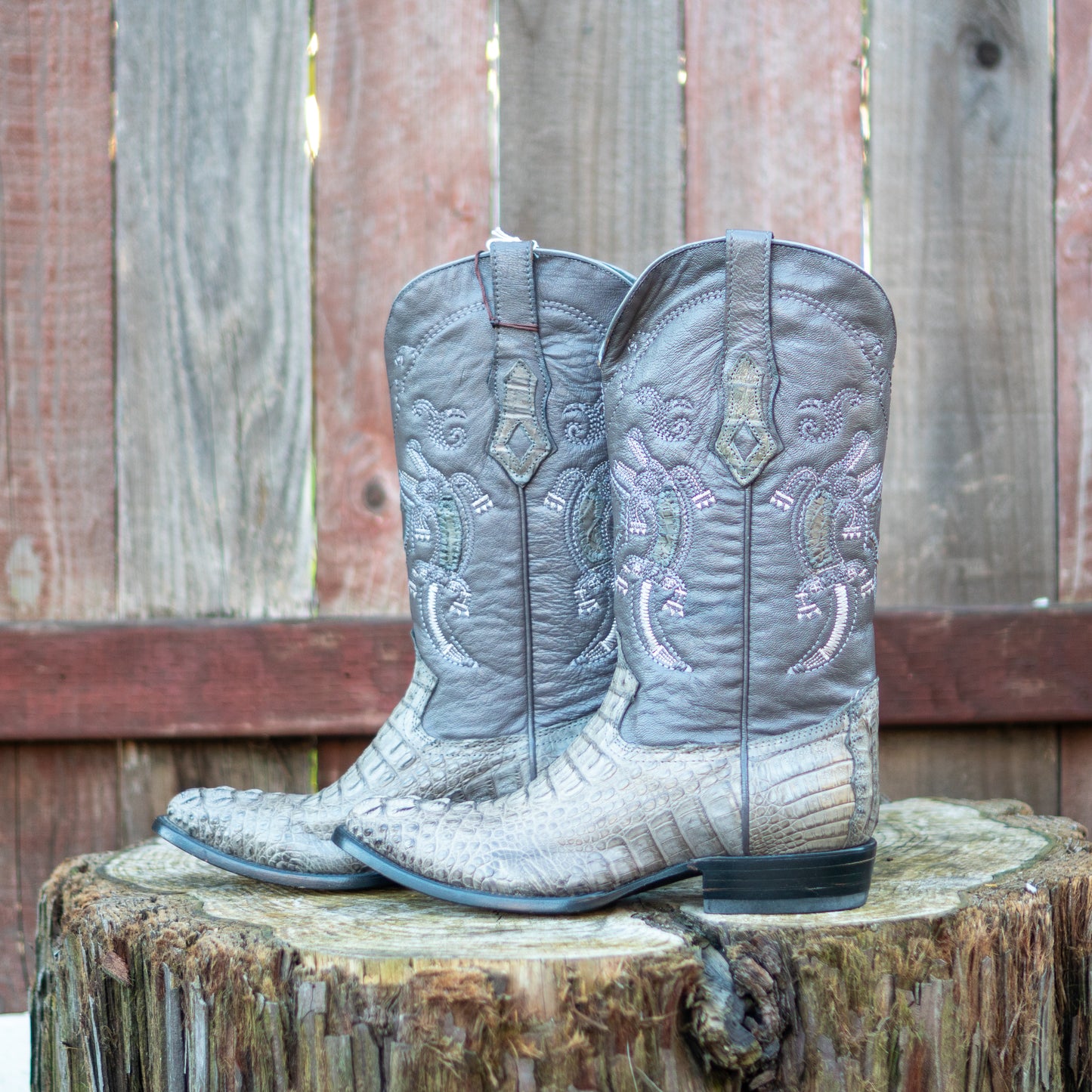 Cuadra Men's Fuscus Belly Cowboy Boots in Grey