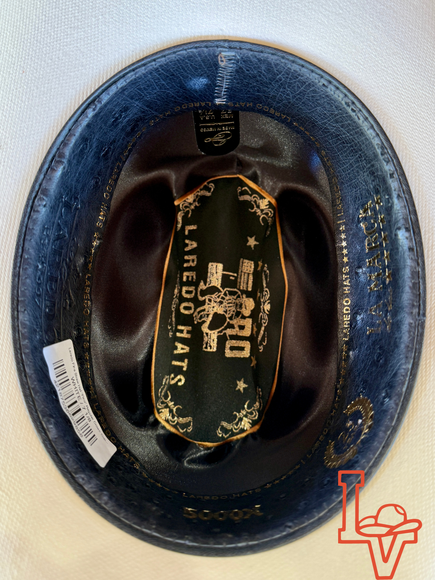 Laredo Fine Straw Hat "Fino" Regular Crown Copa Regular 5,000x Estilo Sinaloa Blanco