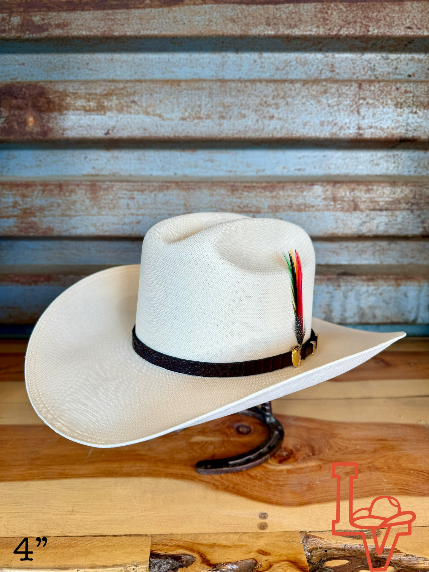 Stetson Evilla De Oro 1000x Straw Cowboy Hat Natural