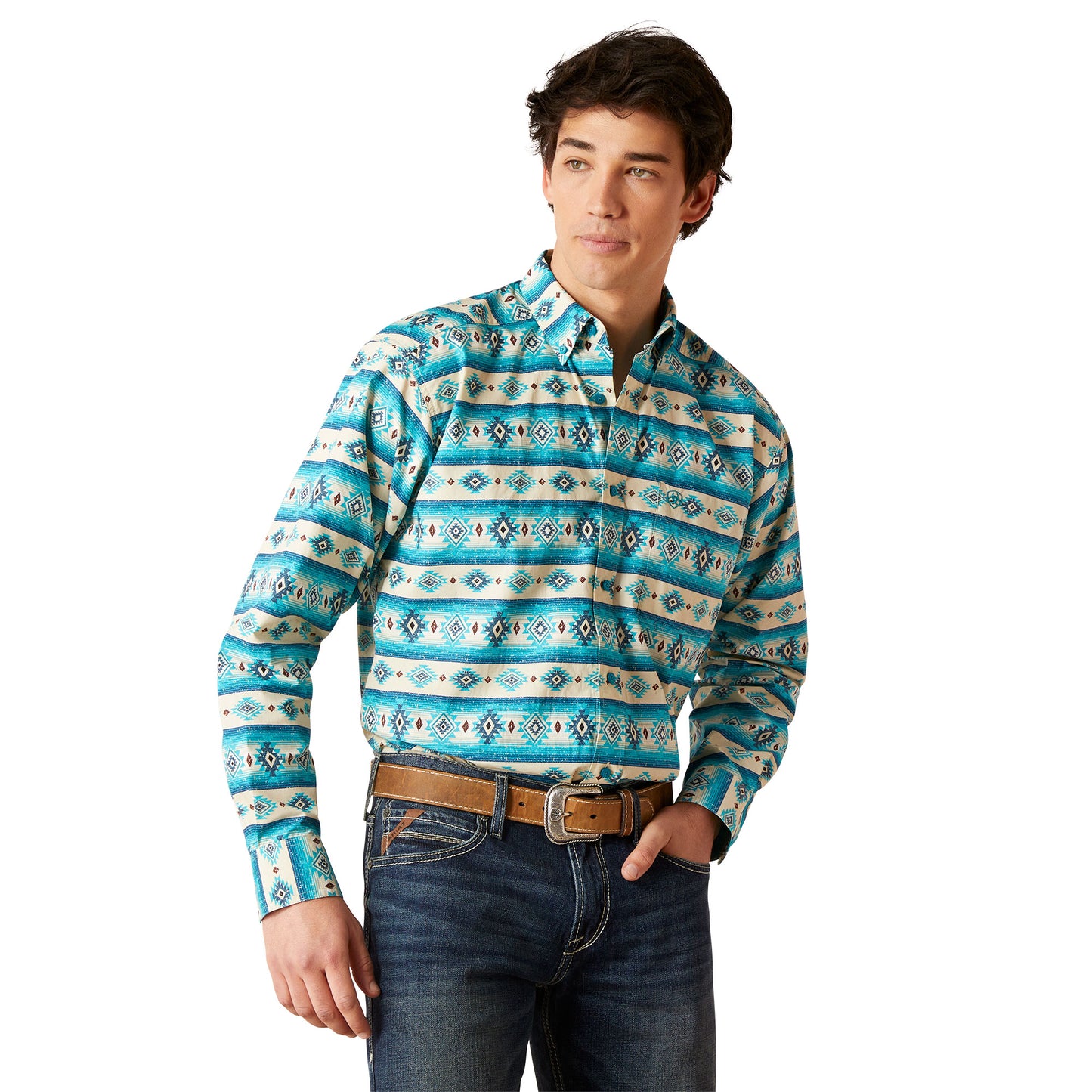 Ariat Men's Brent Classic Fit Shirt Sandshell