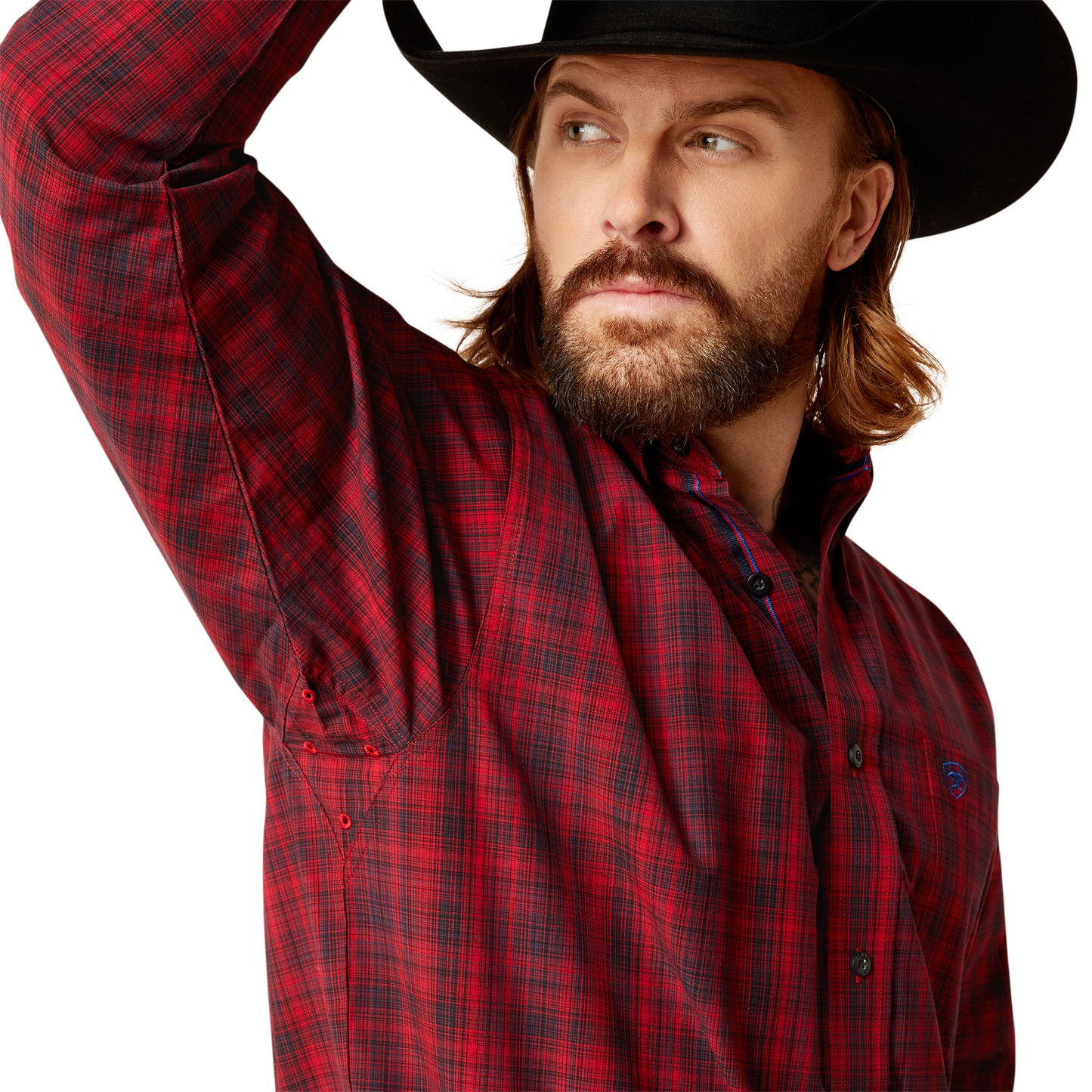 Ariat Men's Pro Series Paxton Snap Classic Fit Shirt Weg Red