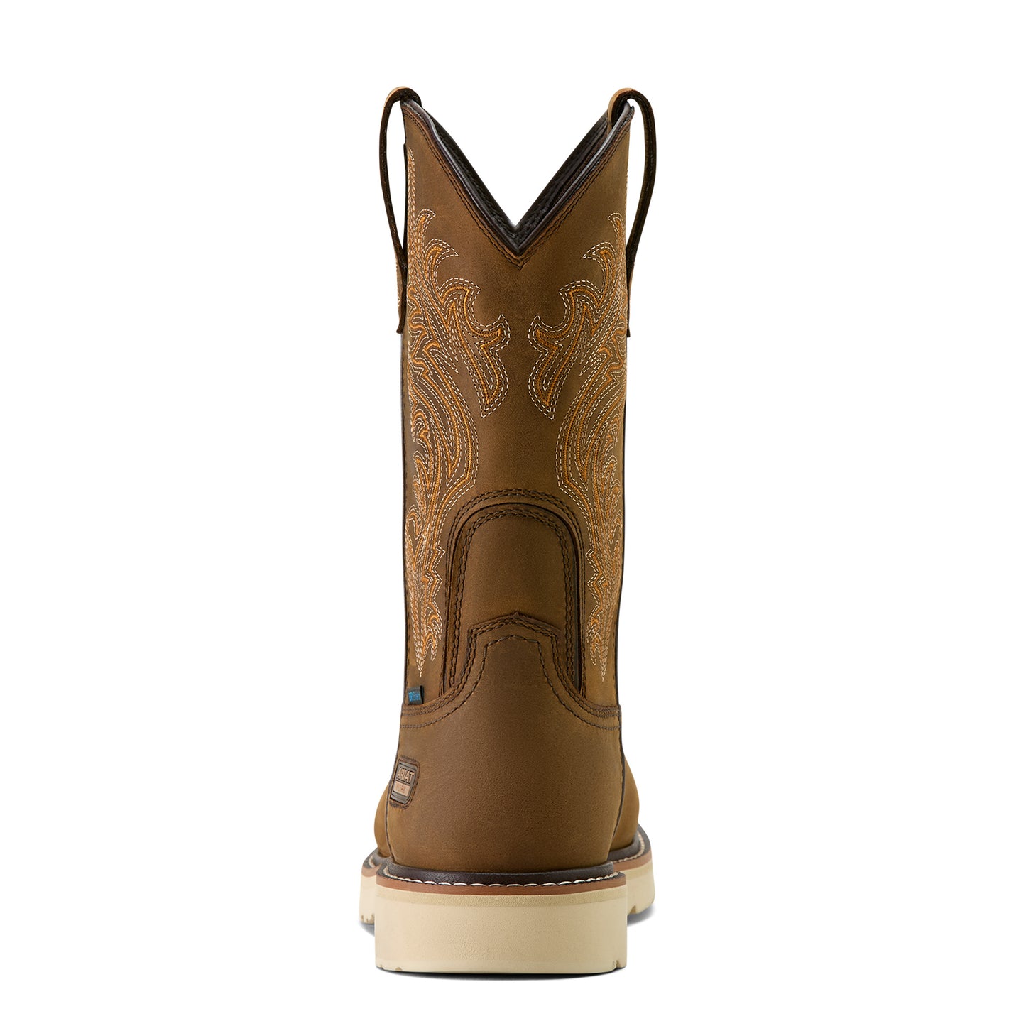 Ariat Men's Activator Argo Waterproof Round Toe Composite Toe Work Boot Distressed Brown